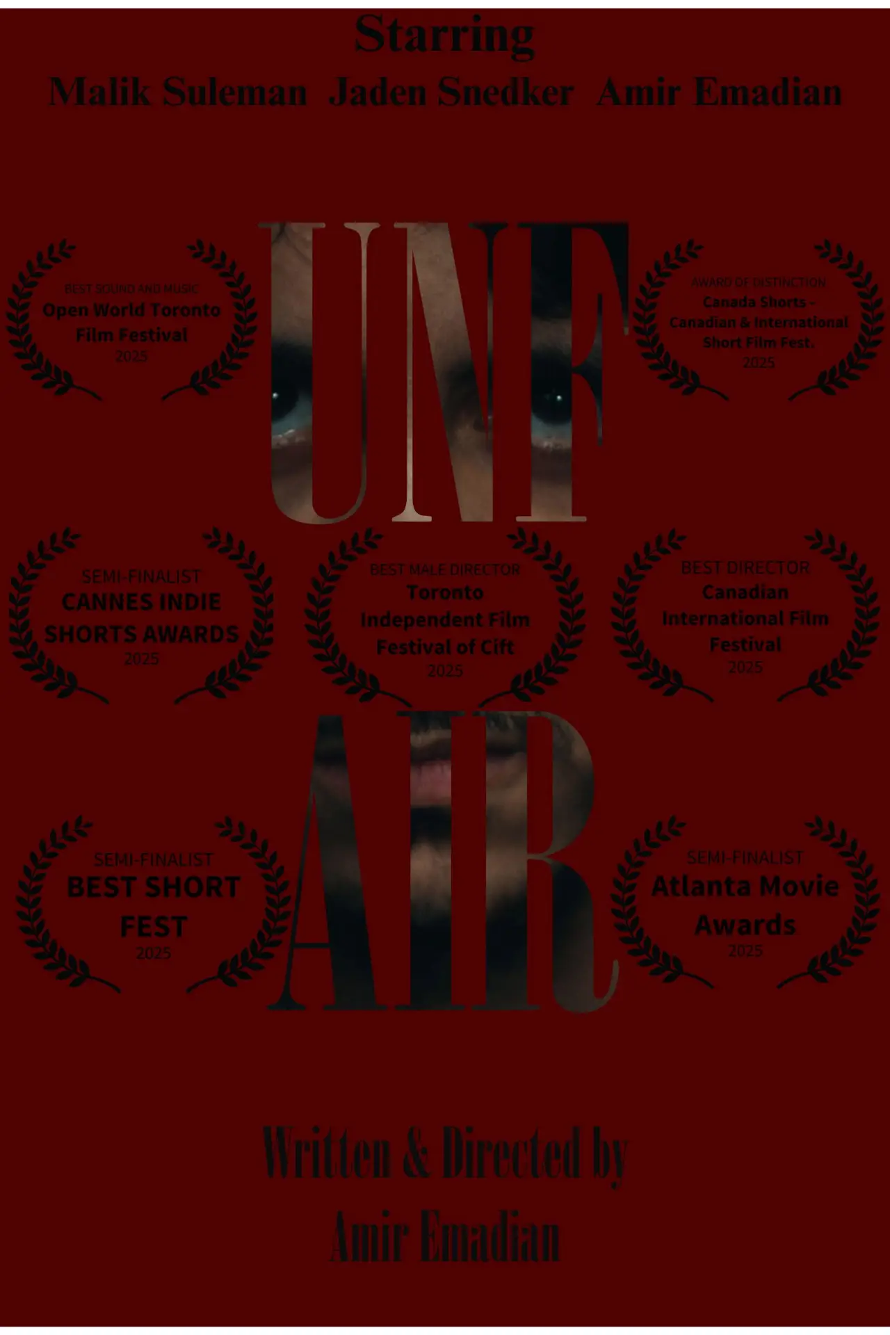 Movie poster "UNFAIR"