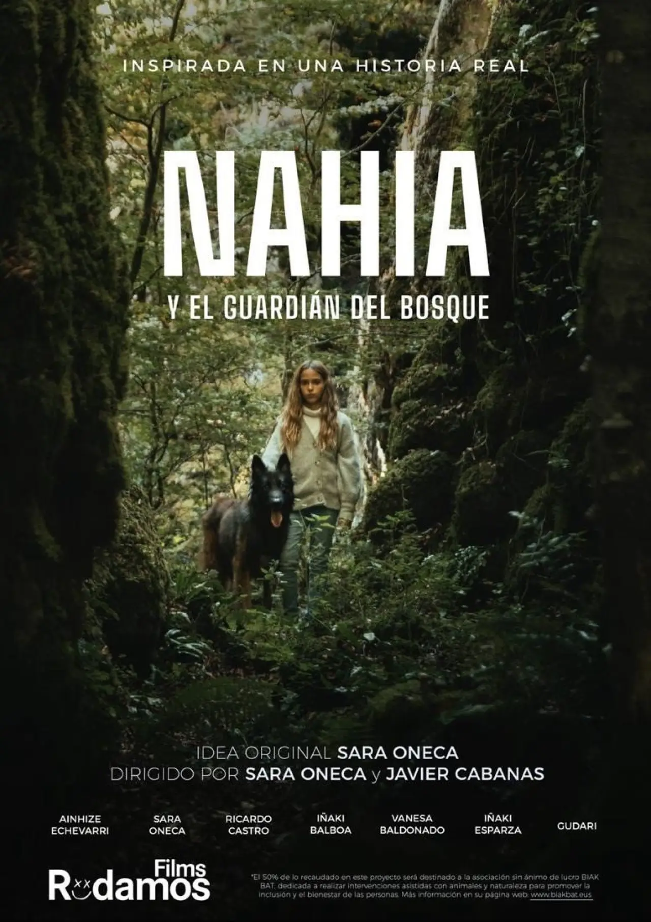 Movie poster "Nahia y el guardián del bosque"