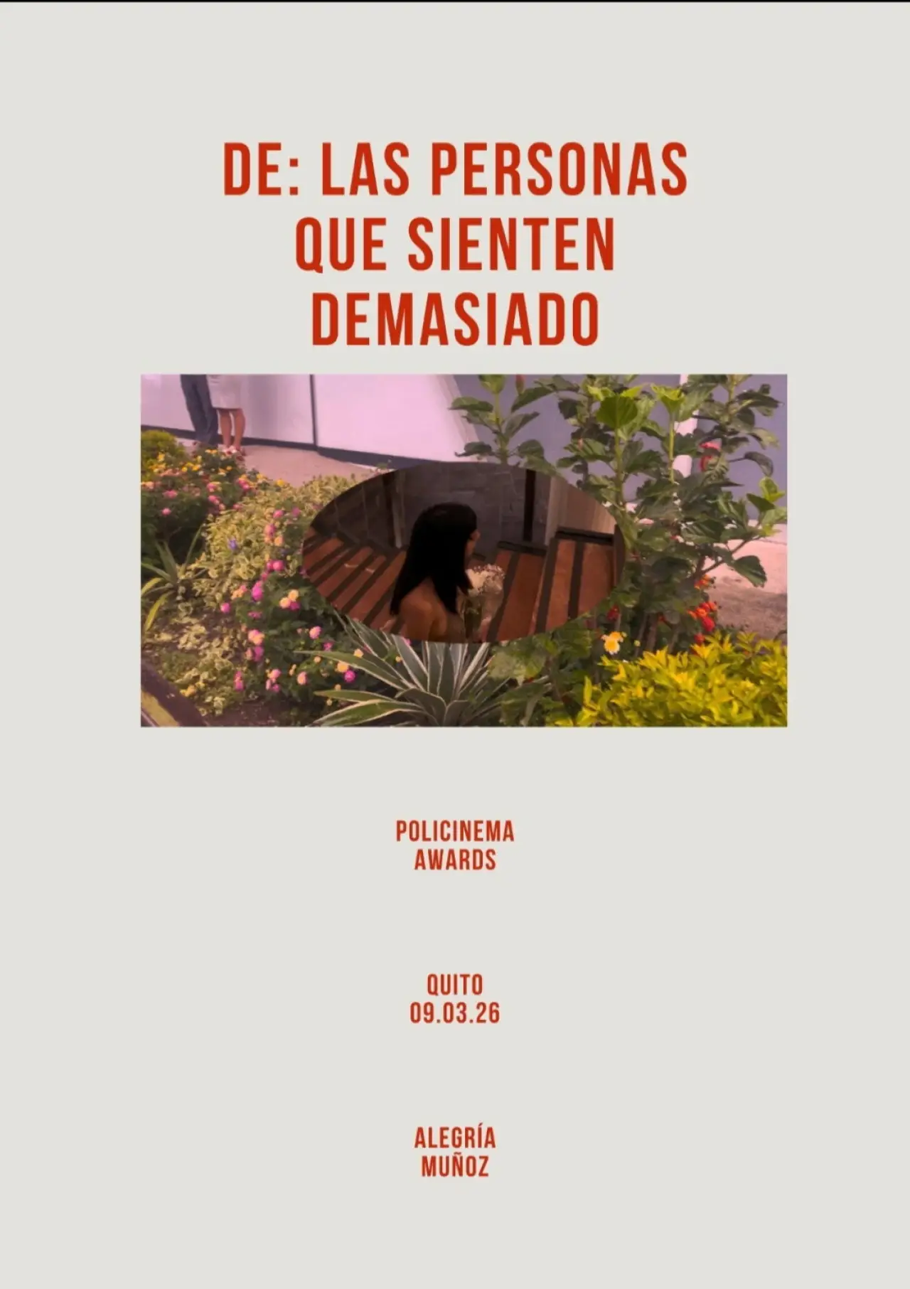 Movie poster "De las personas que sienten demasiado"