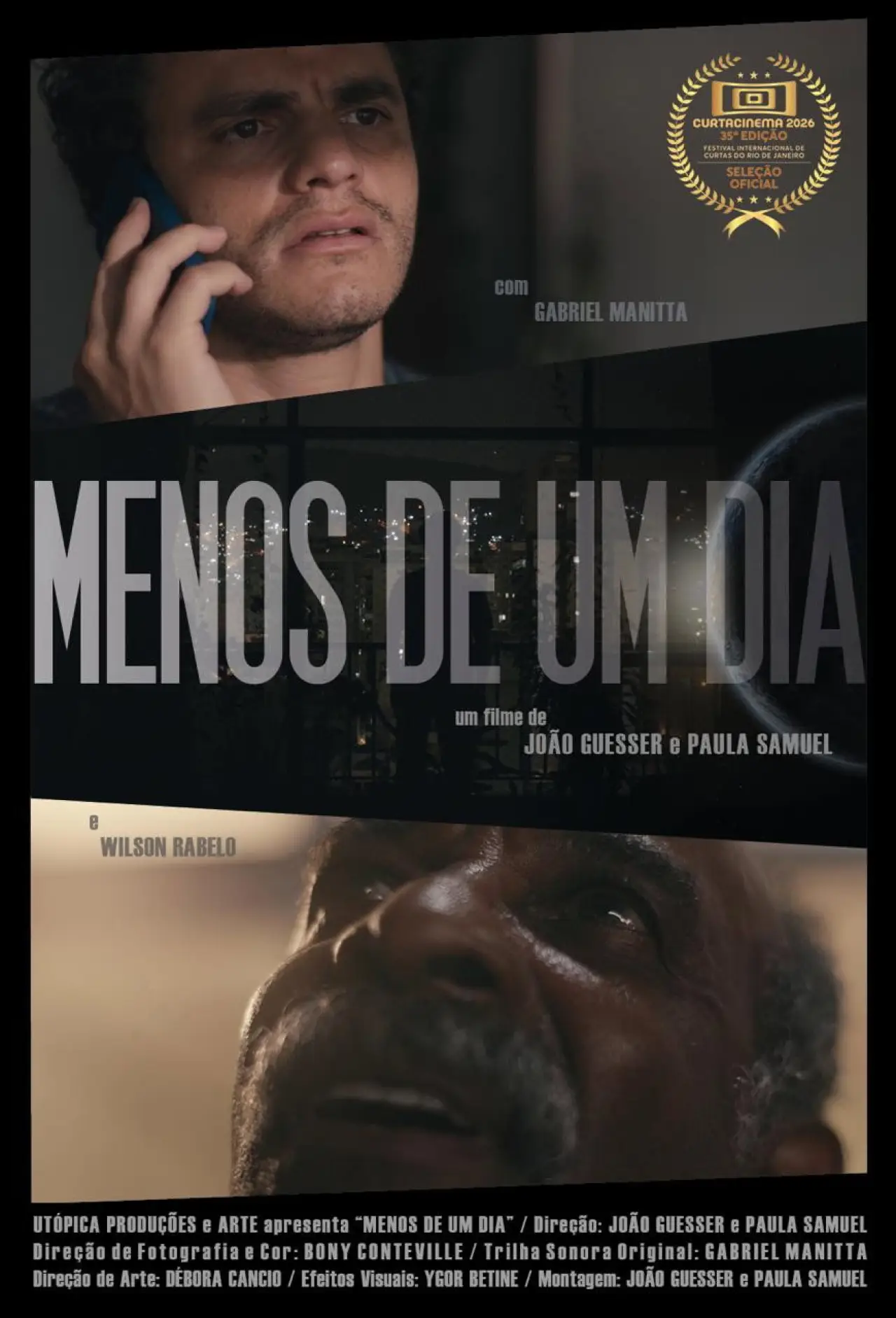 Movie poster "Menos de um Dia"