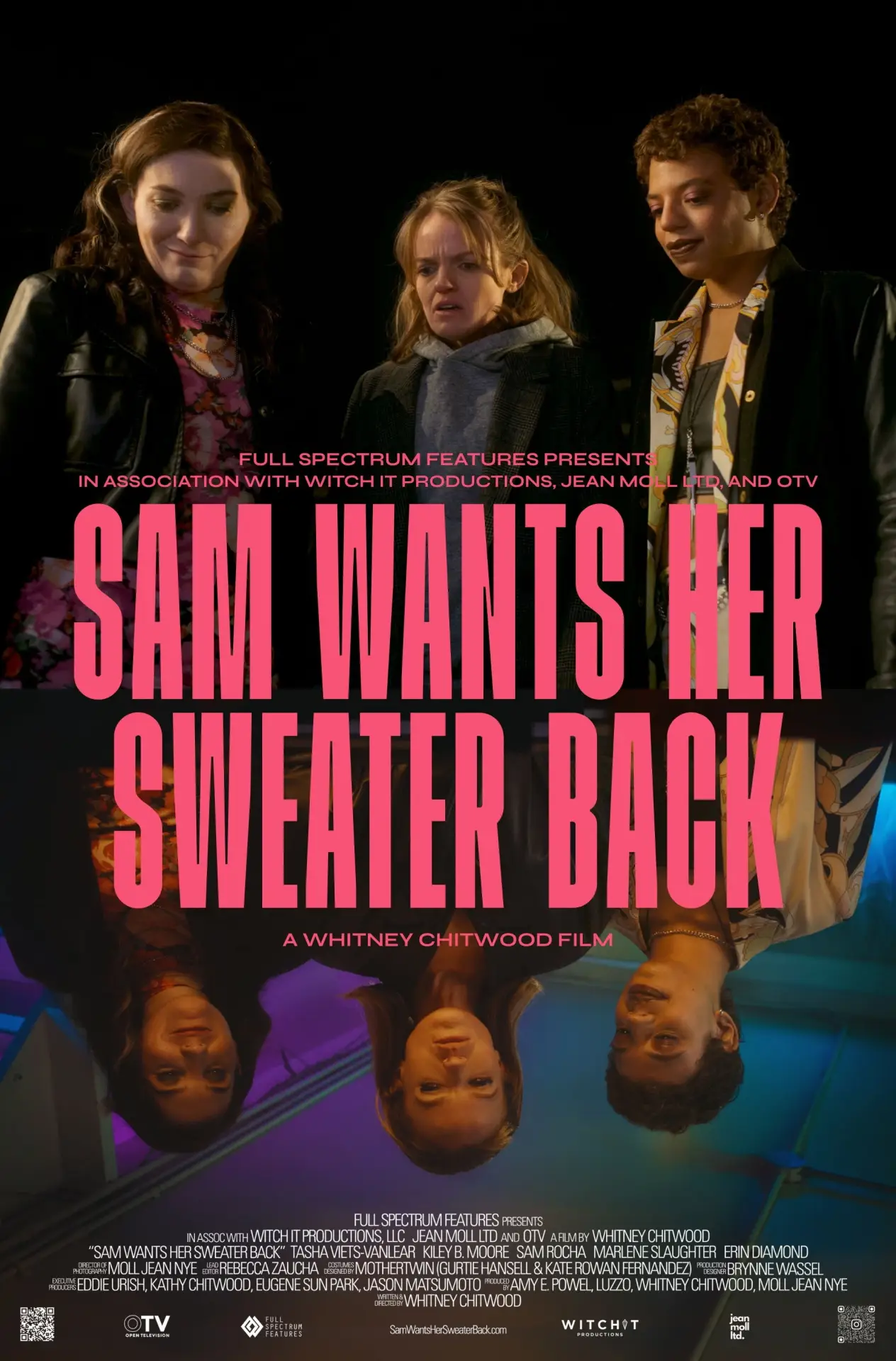 Movie poster "Sam Wants Her Sweater Back"