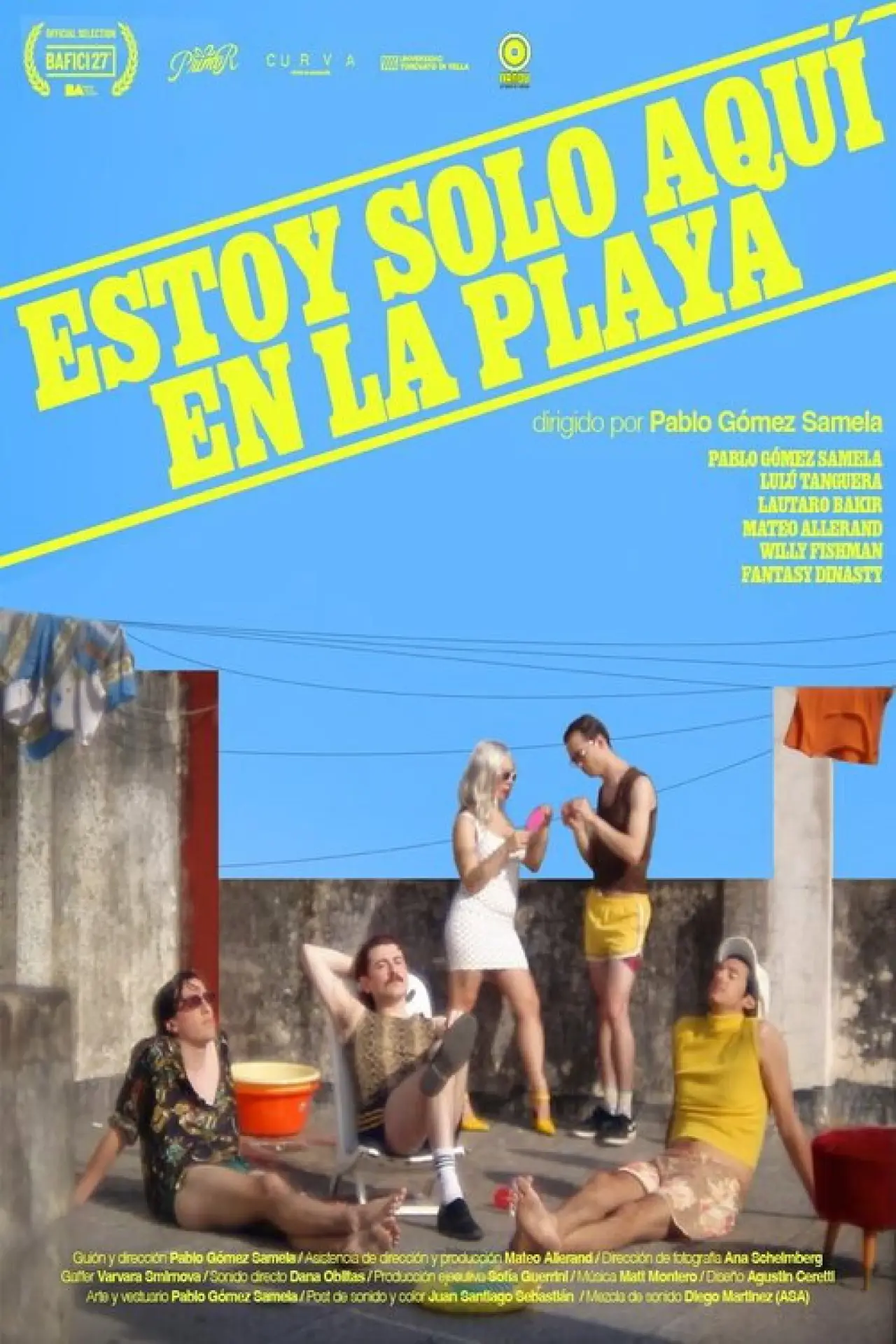 Movie poster "Alone on the Beach"