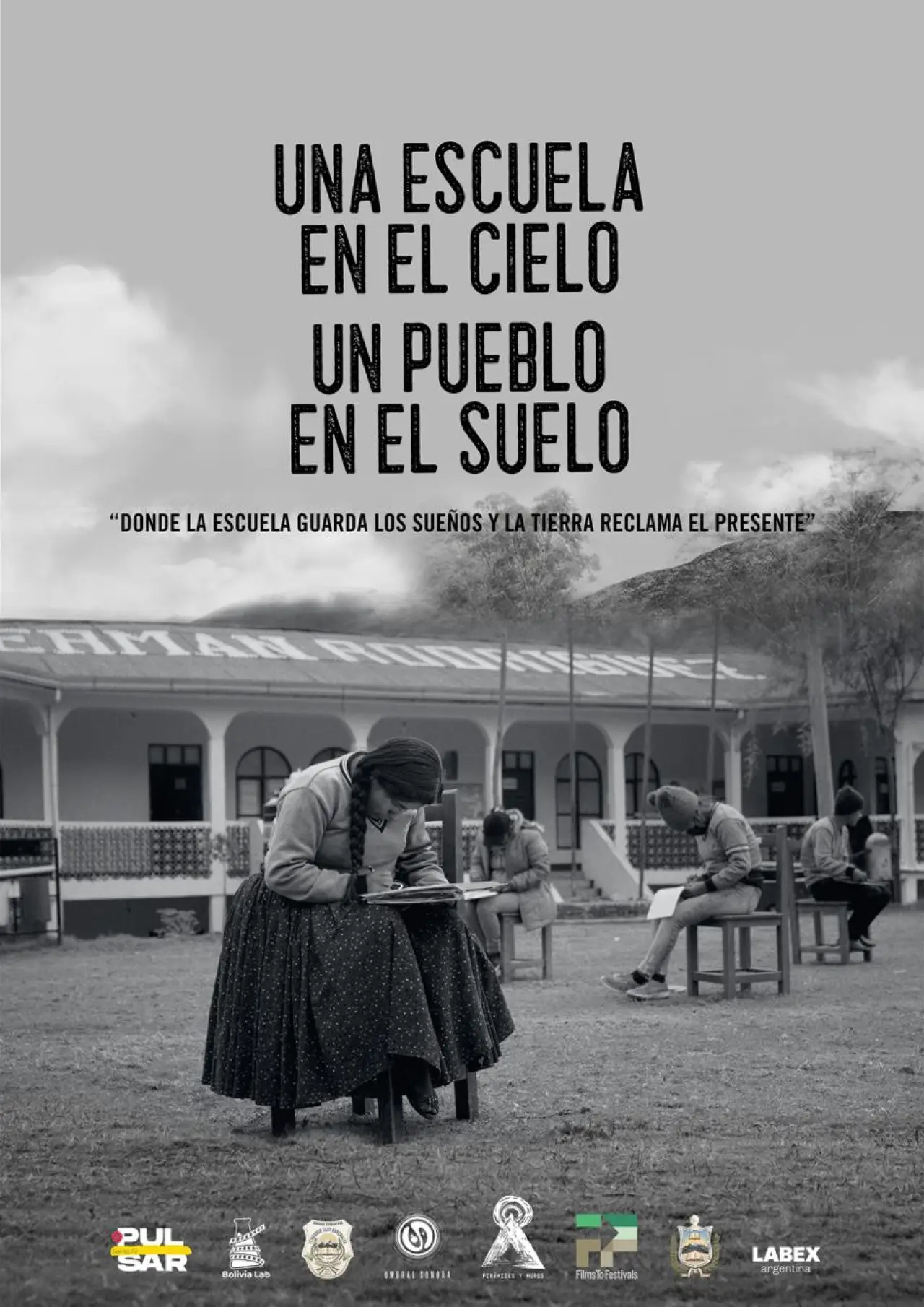 Movie poster "A School in the Sky, the People on the Ground"
