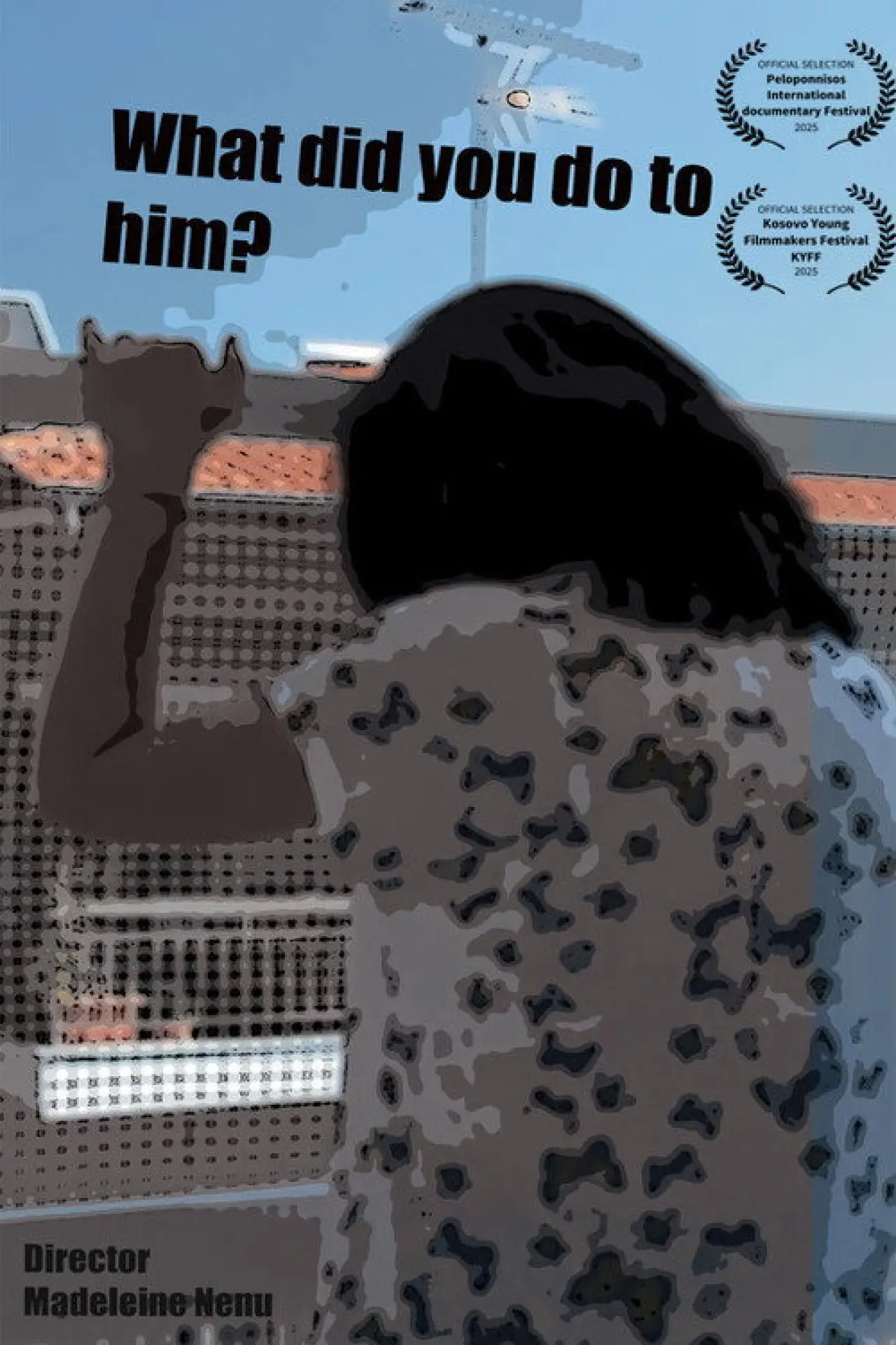 Movie poster "What did you do to him?"