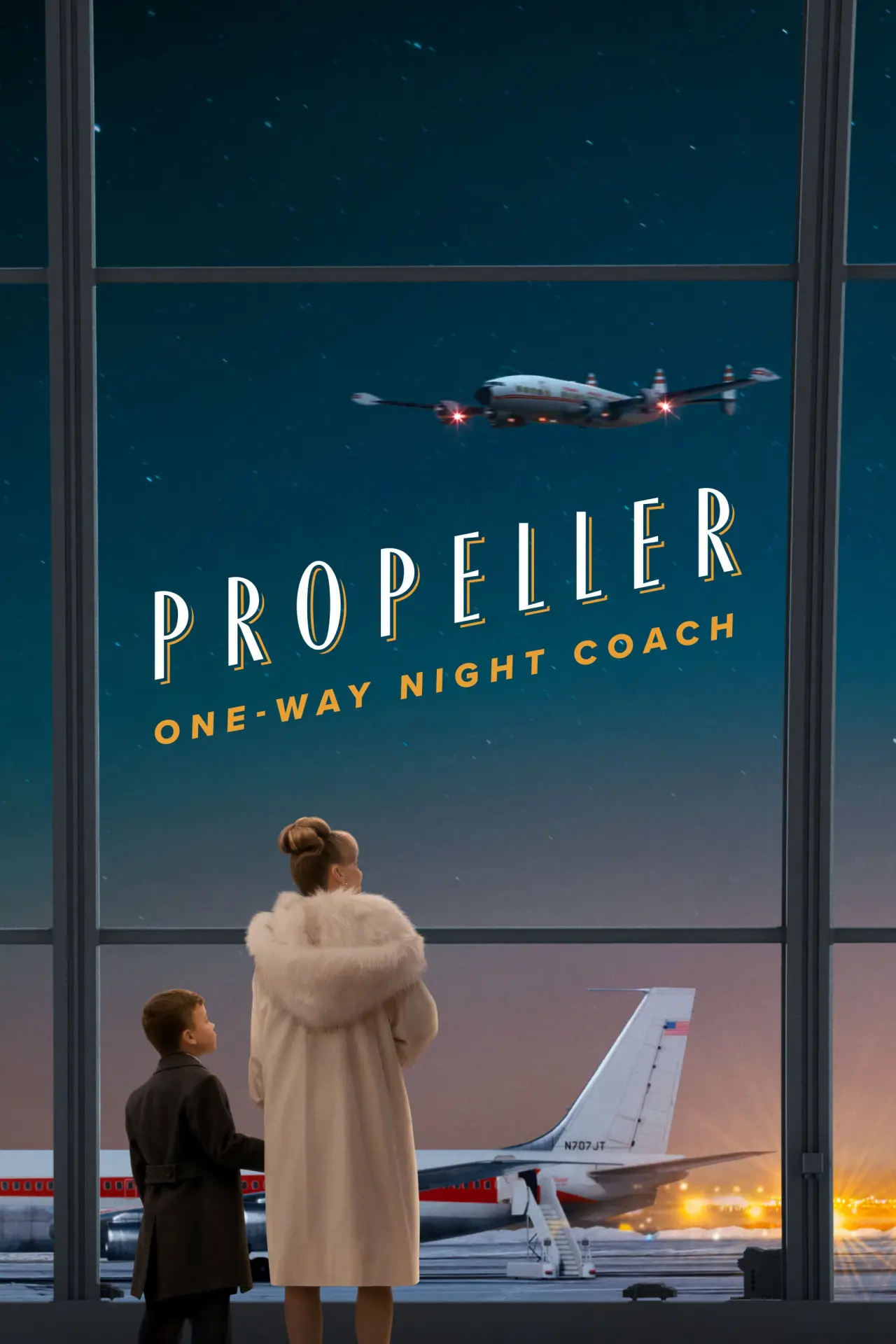 Movie poster "Propeller One-Way Night Coach"