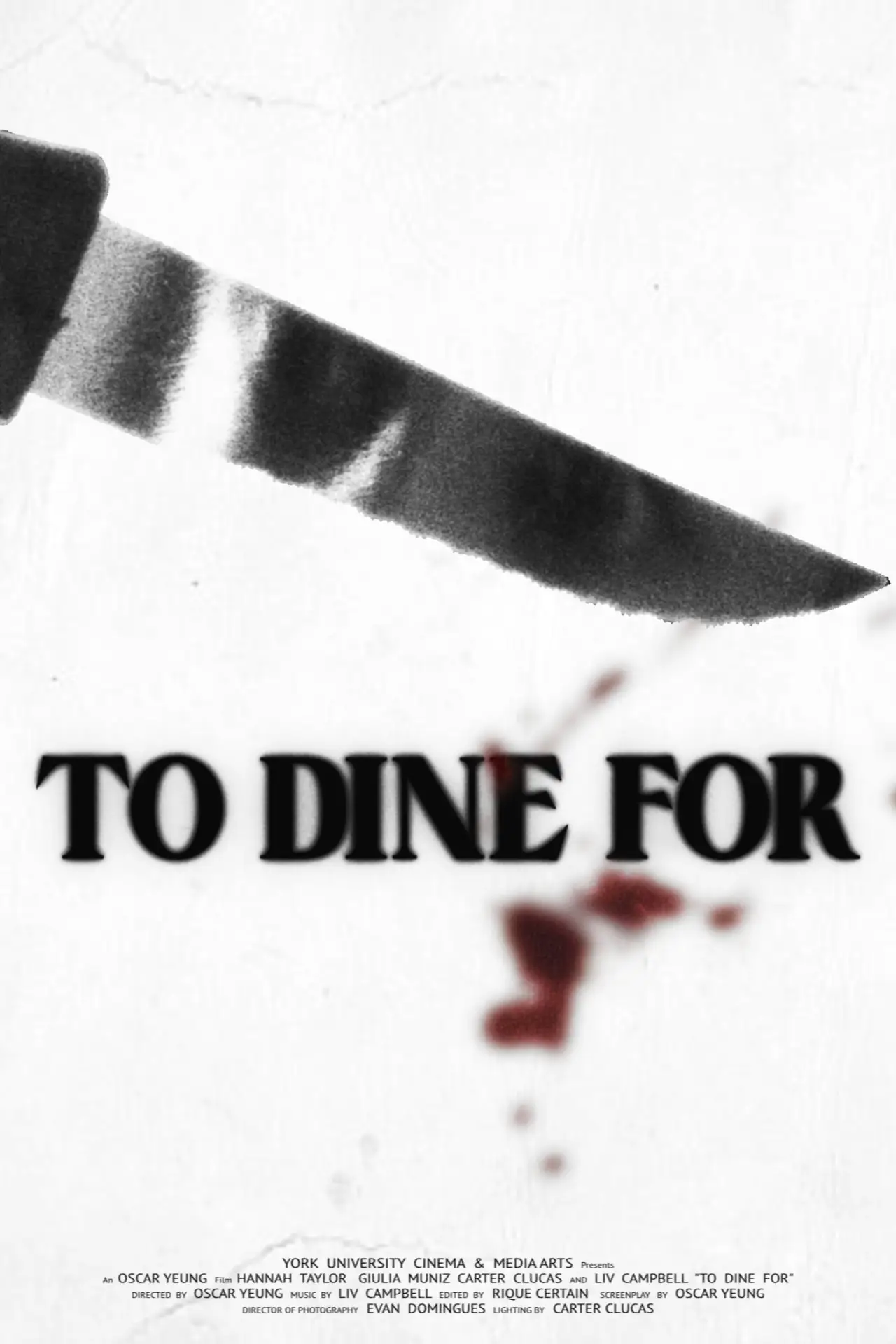 Movie poster "To Dine For"