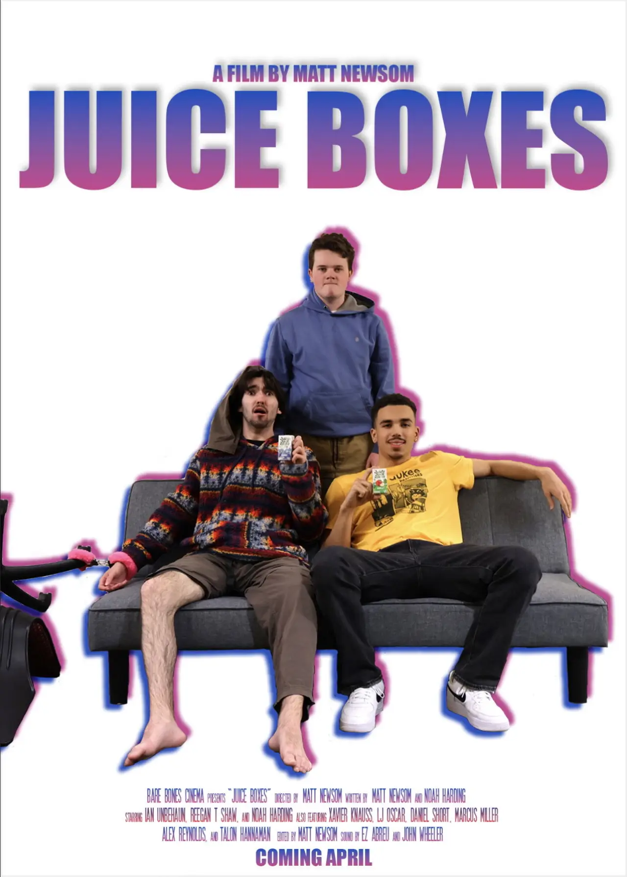 Movie poster "Juice Boxes"