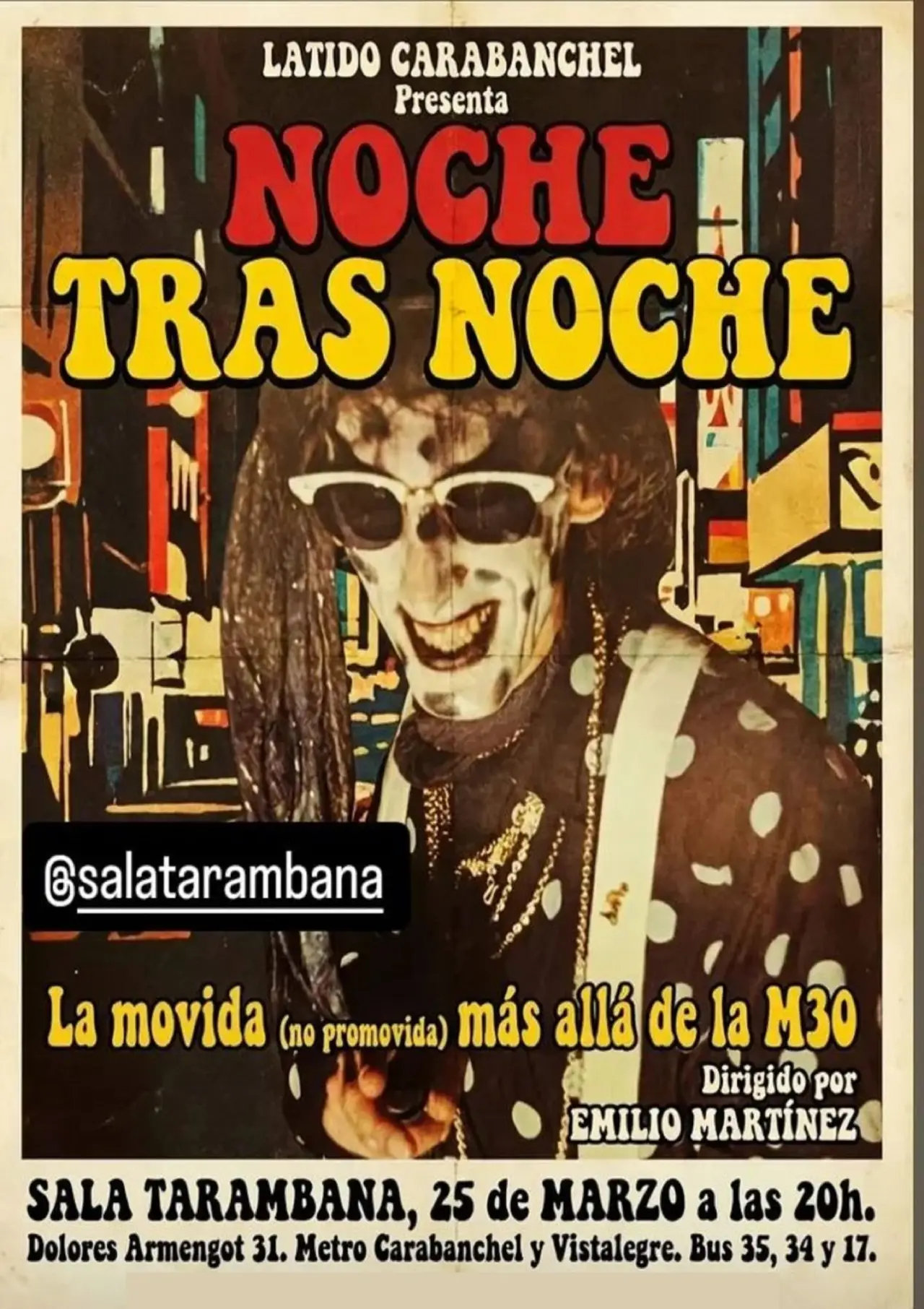 Movie poster "Noche Tras Noche"