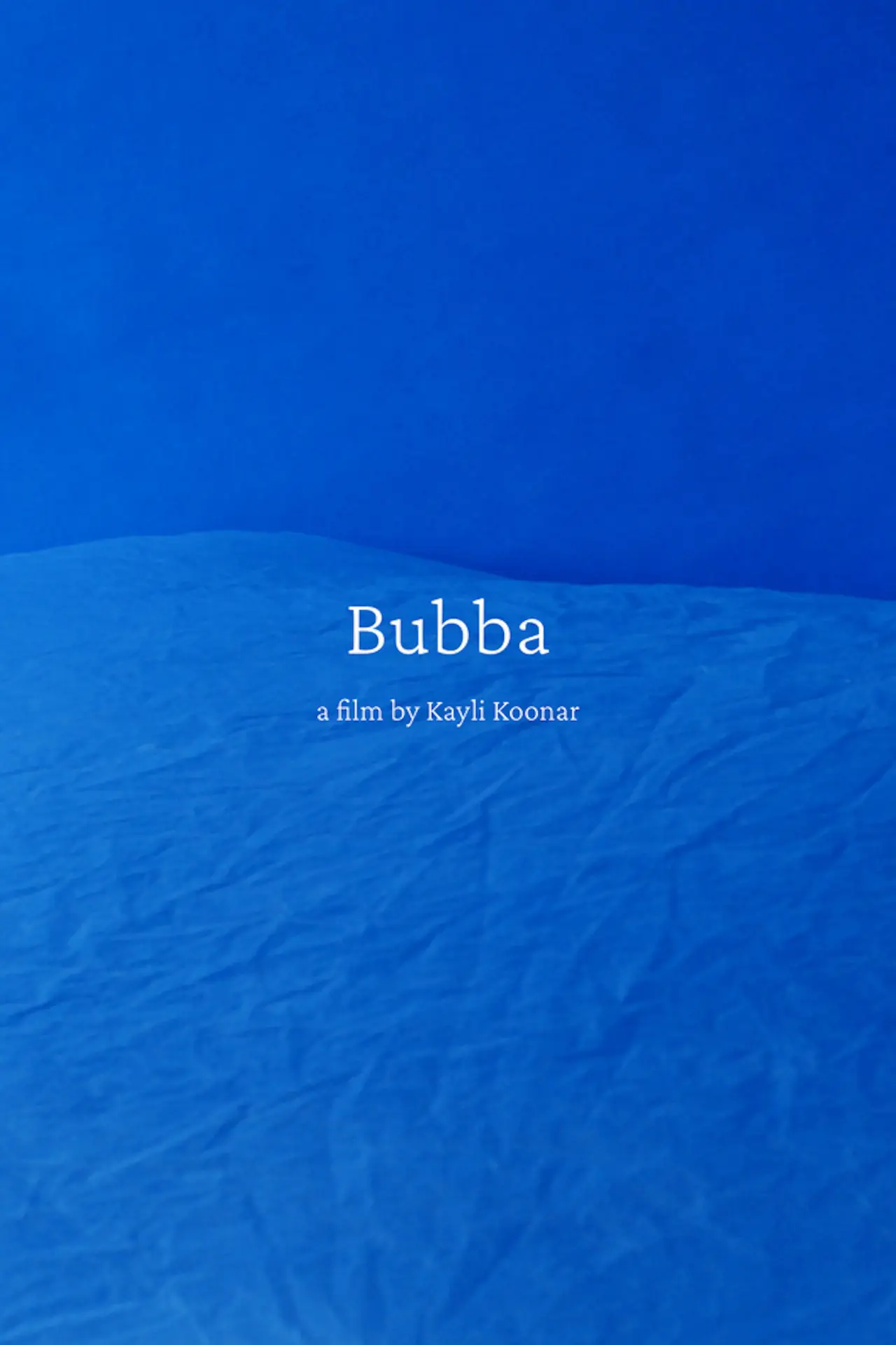 Movie poster "Bubba"