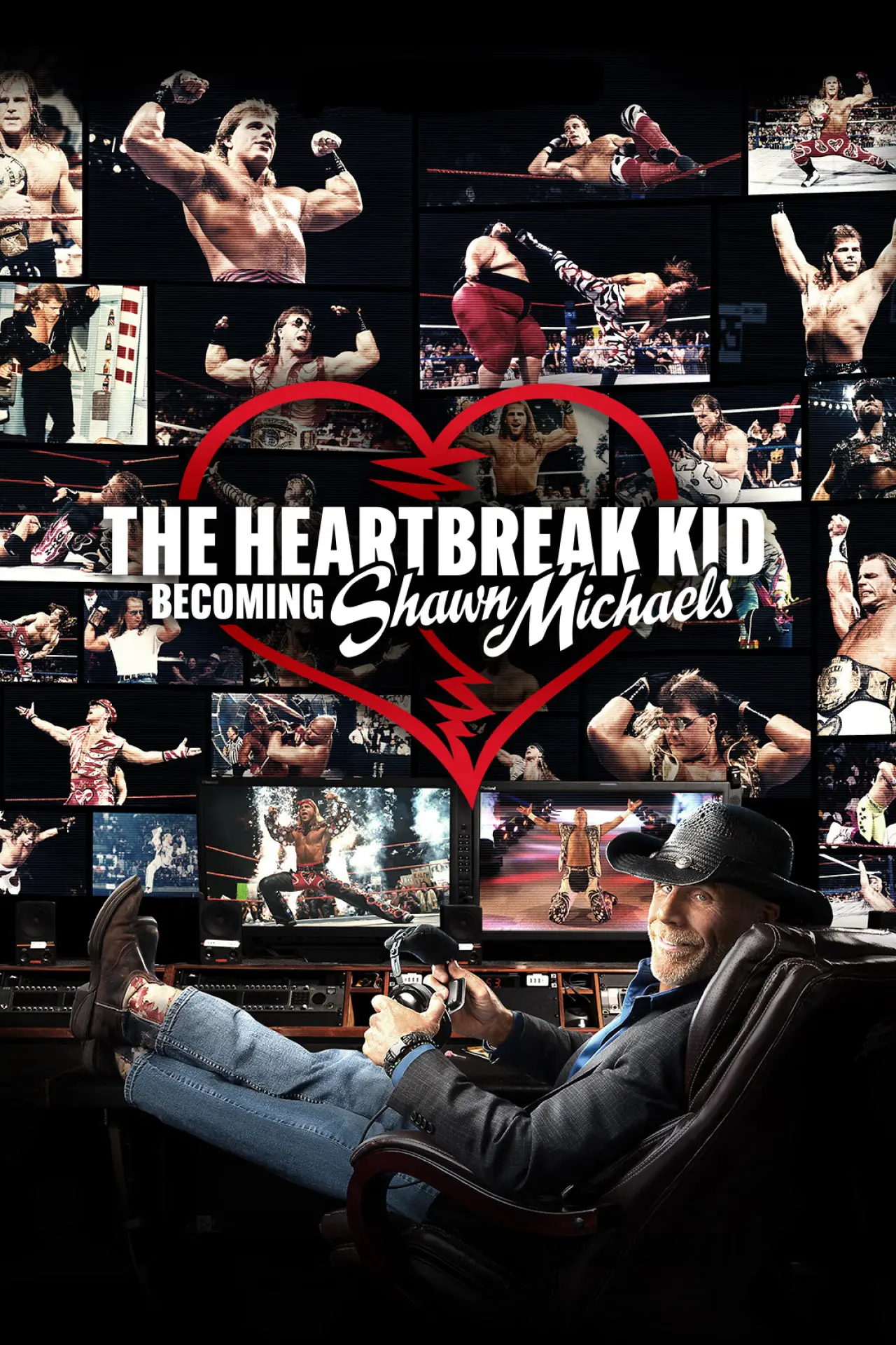 Movie poster "The Heartbreak Kid: Becoming Shawn Michaels"