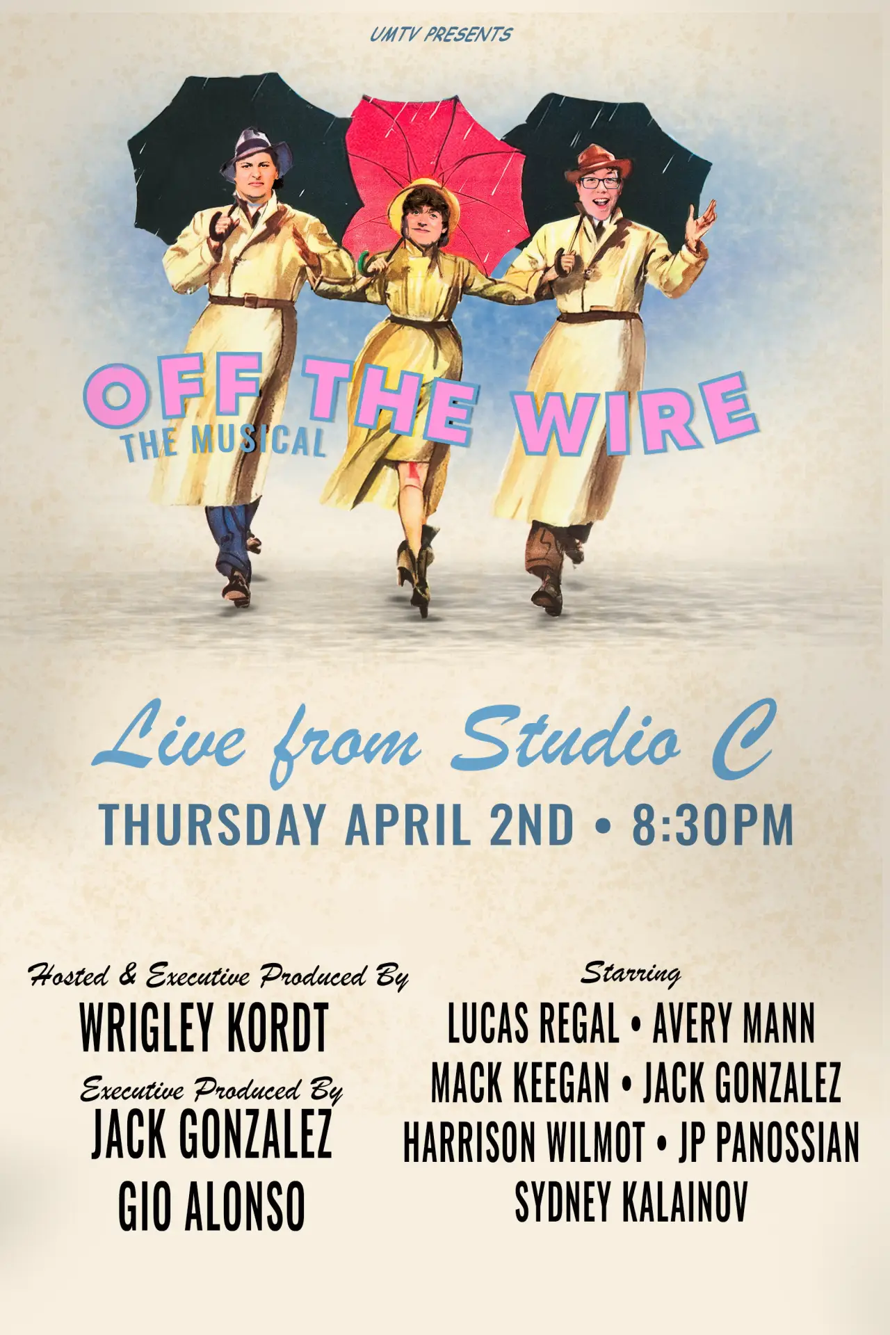 Movie poster "Off the Wire: The Musical!"