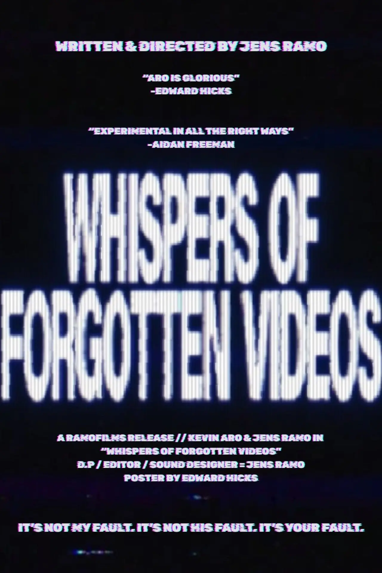 Movie poster "Whispers of Forgotten Videos"