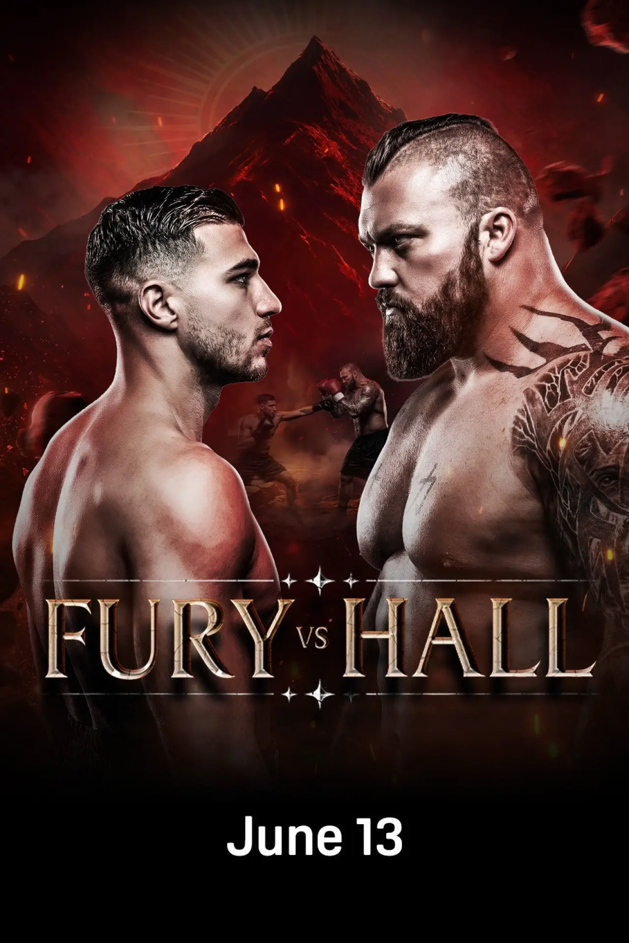 Movie poster "Tommy Fury vs. Eddie Hall"