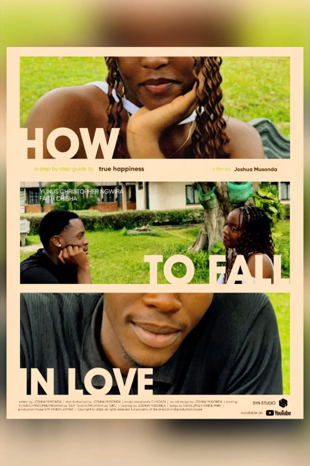 Movie poster "HOW TO FALL IN LOVE"