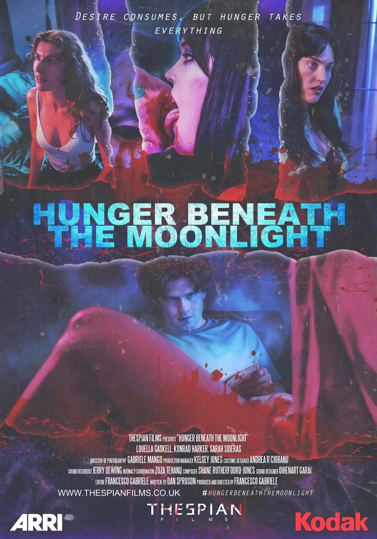 Movie poster "Hunger Beneath the Moonlight"
