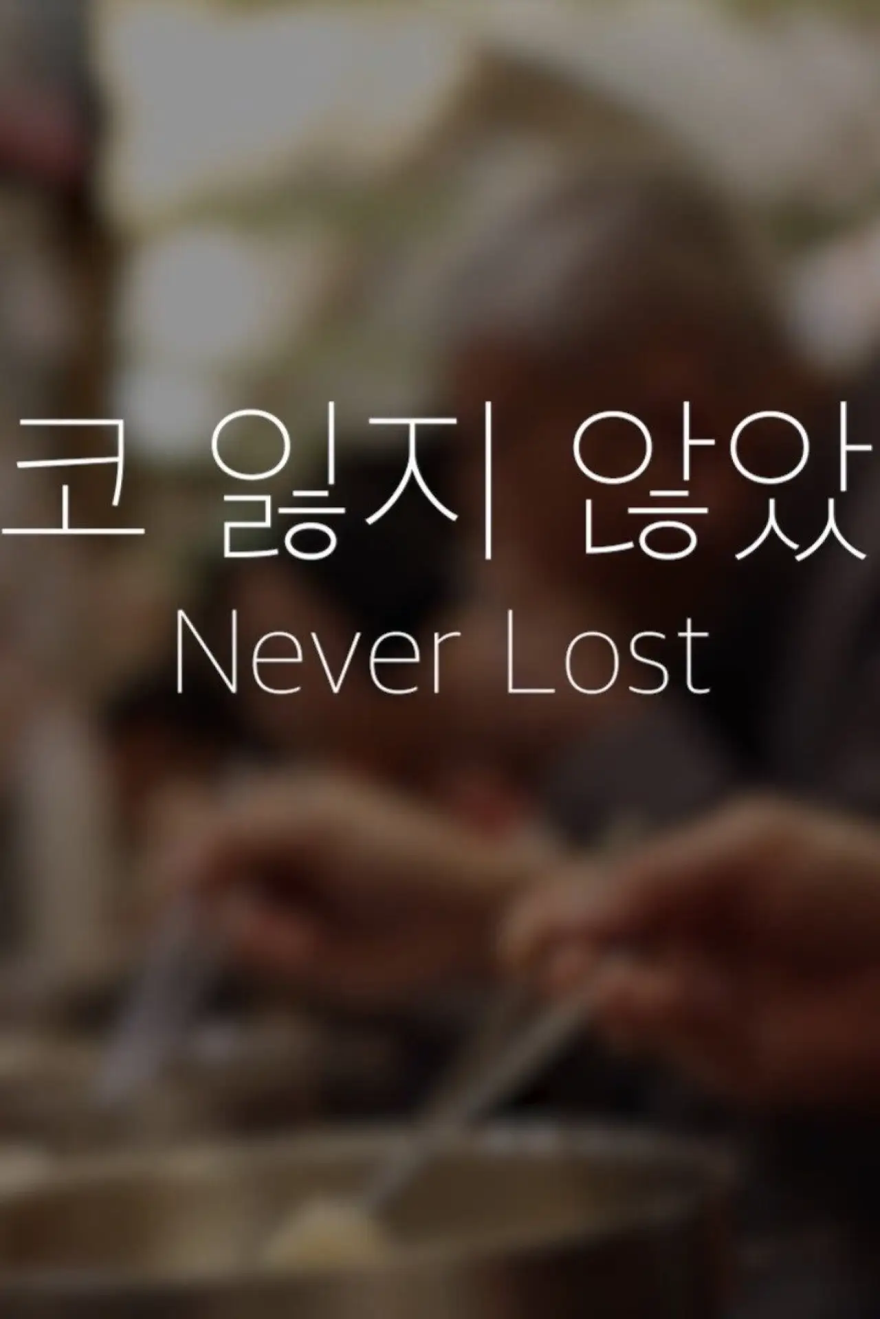 Movie poster "Never Lost (결코 잃지 않았다)"