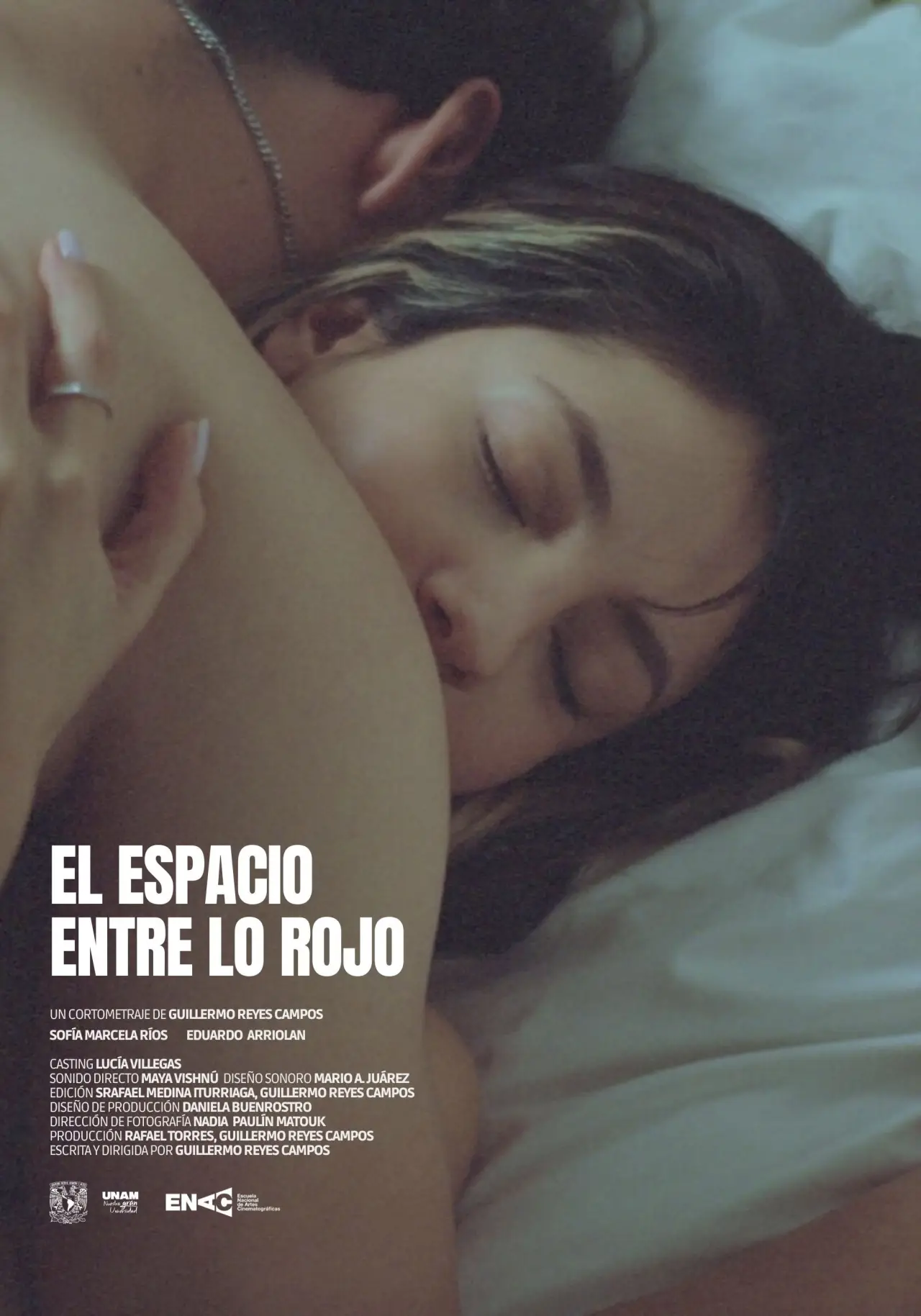 Movie poster "El espacio entre lo rojo"