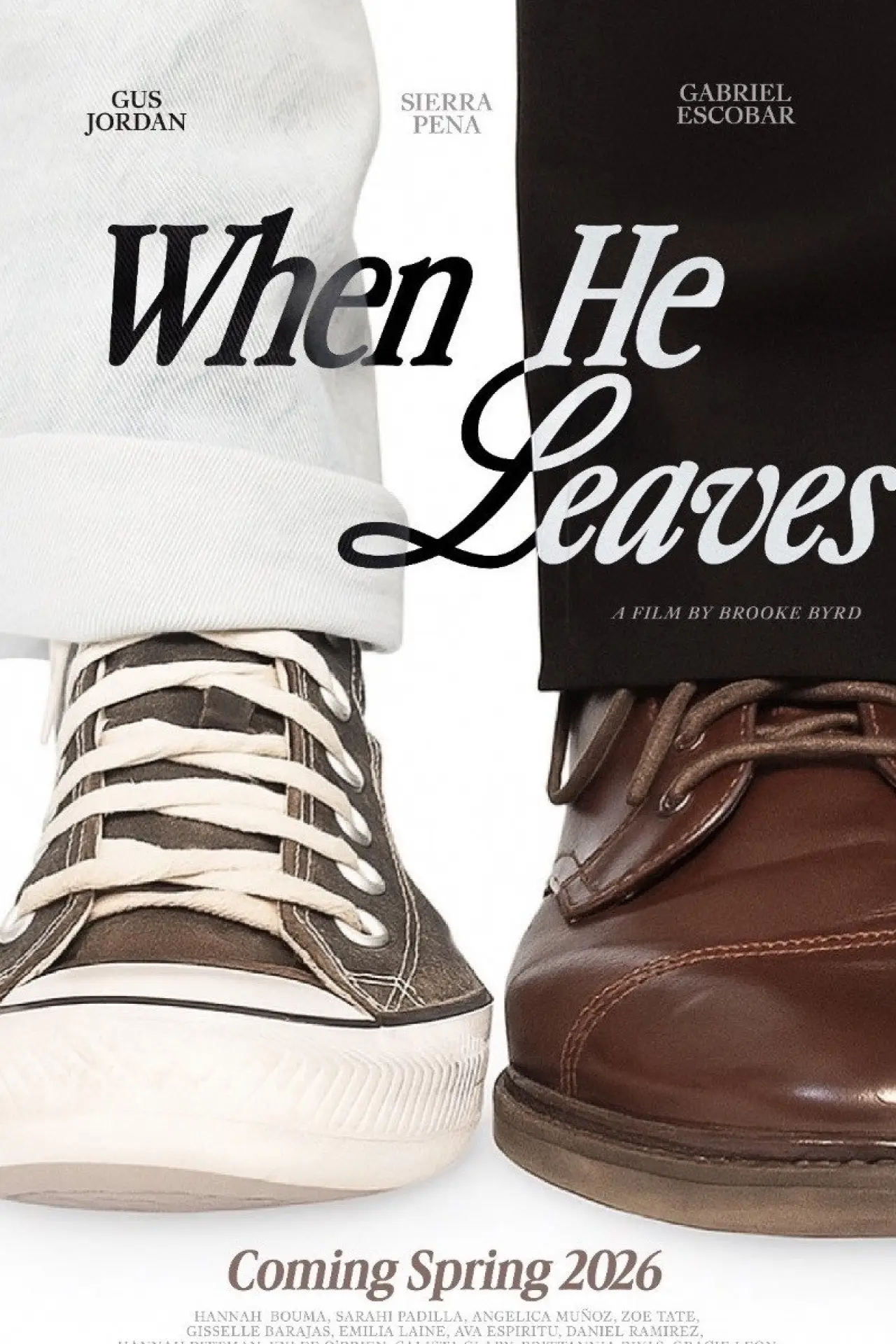 Movie poster "When He Leaves"