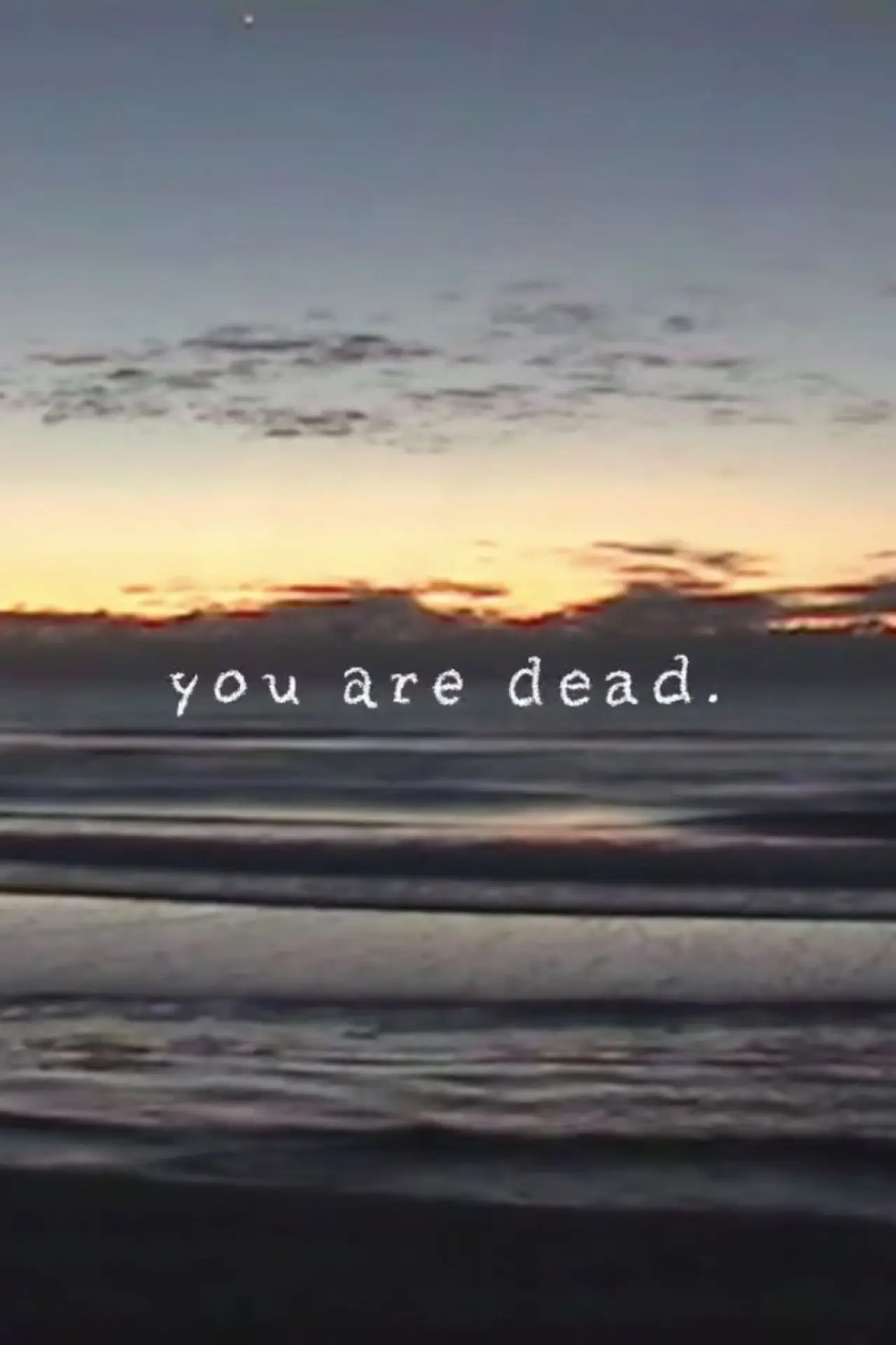 Movie poster "you are dead."