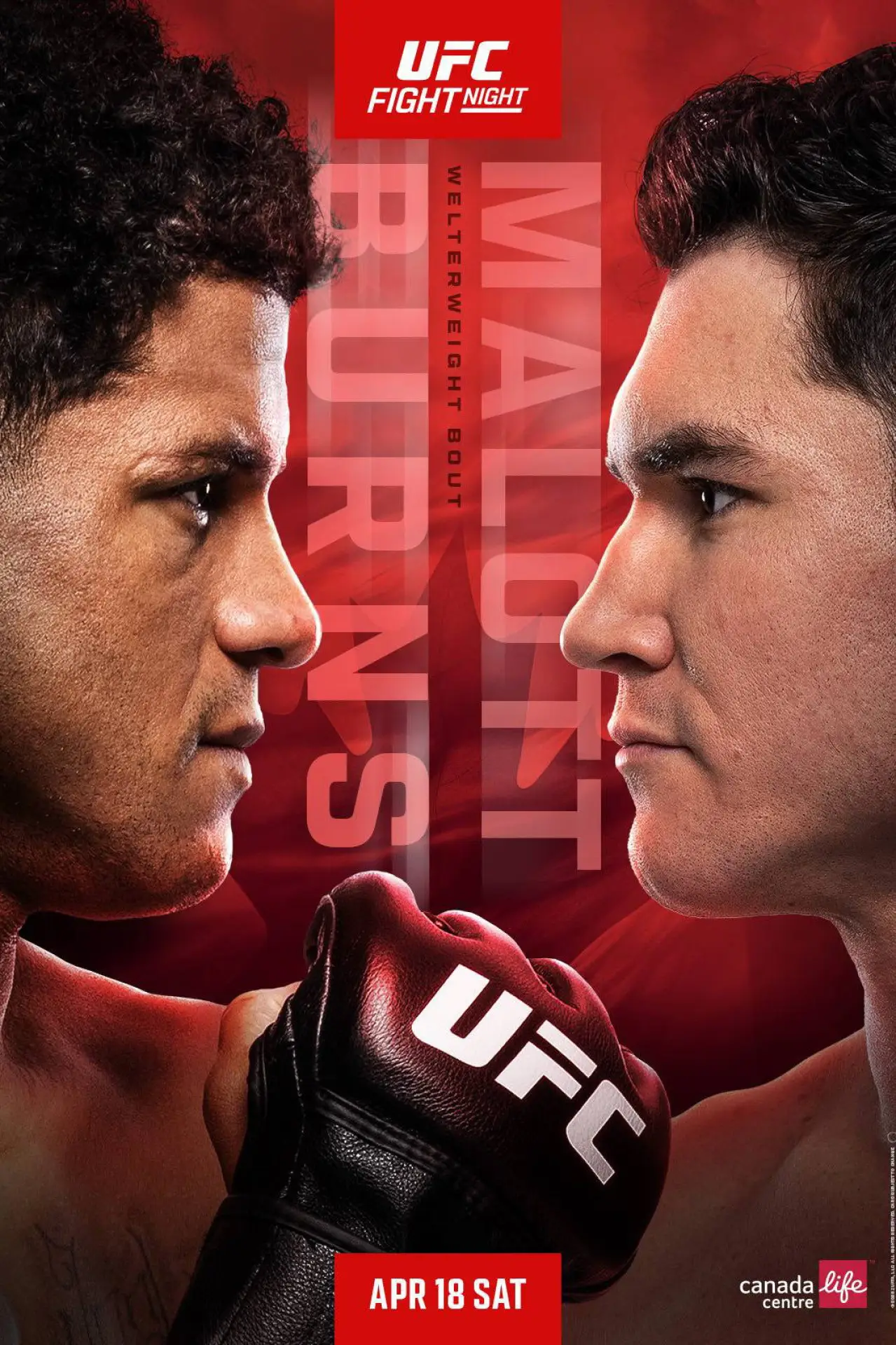 Movie poster "UFC Fight Night 273: Burns vs. Malott"