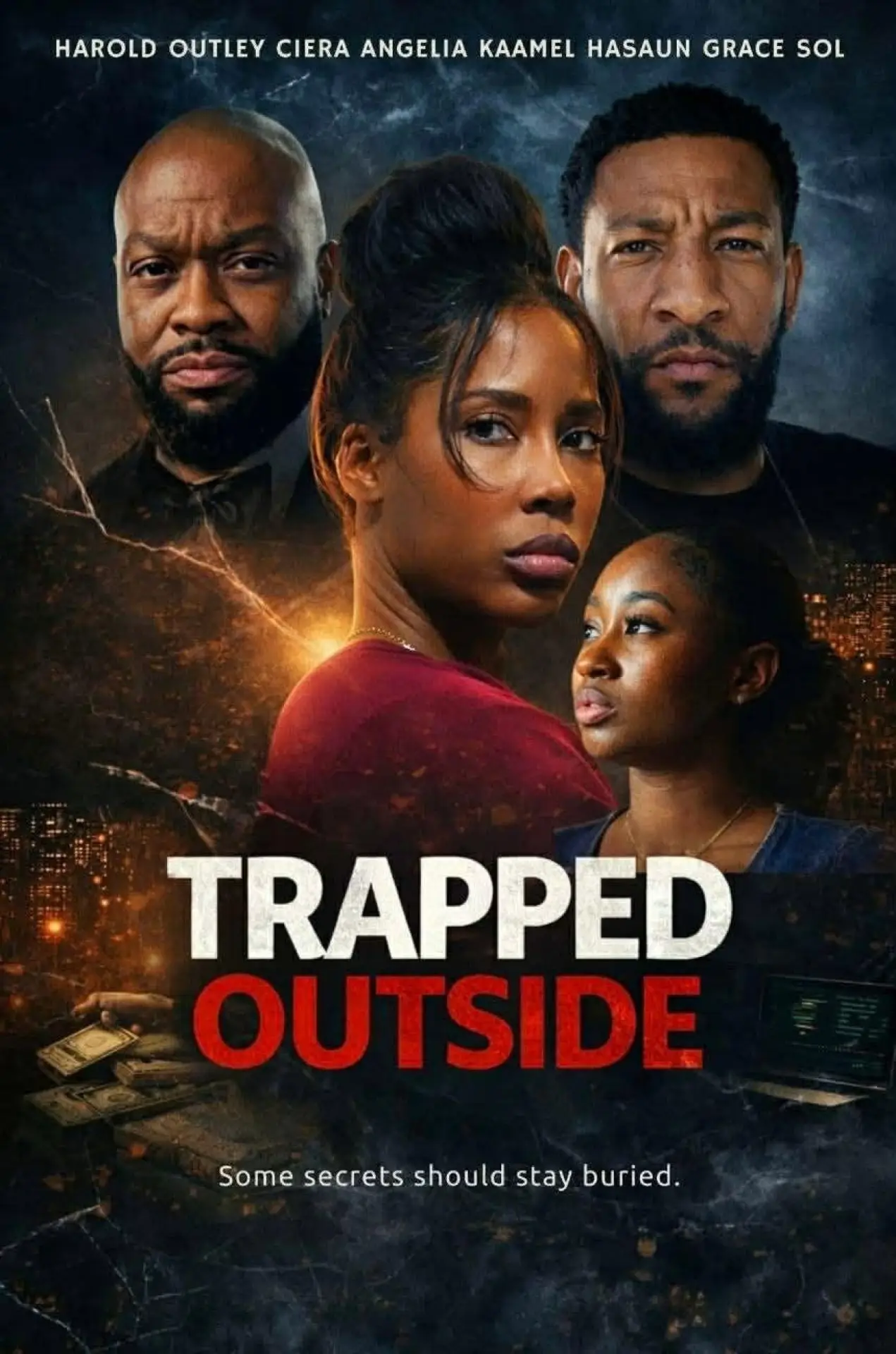 Movie poster "Trapped Outside"
