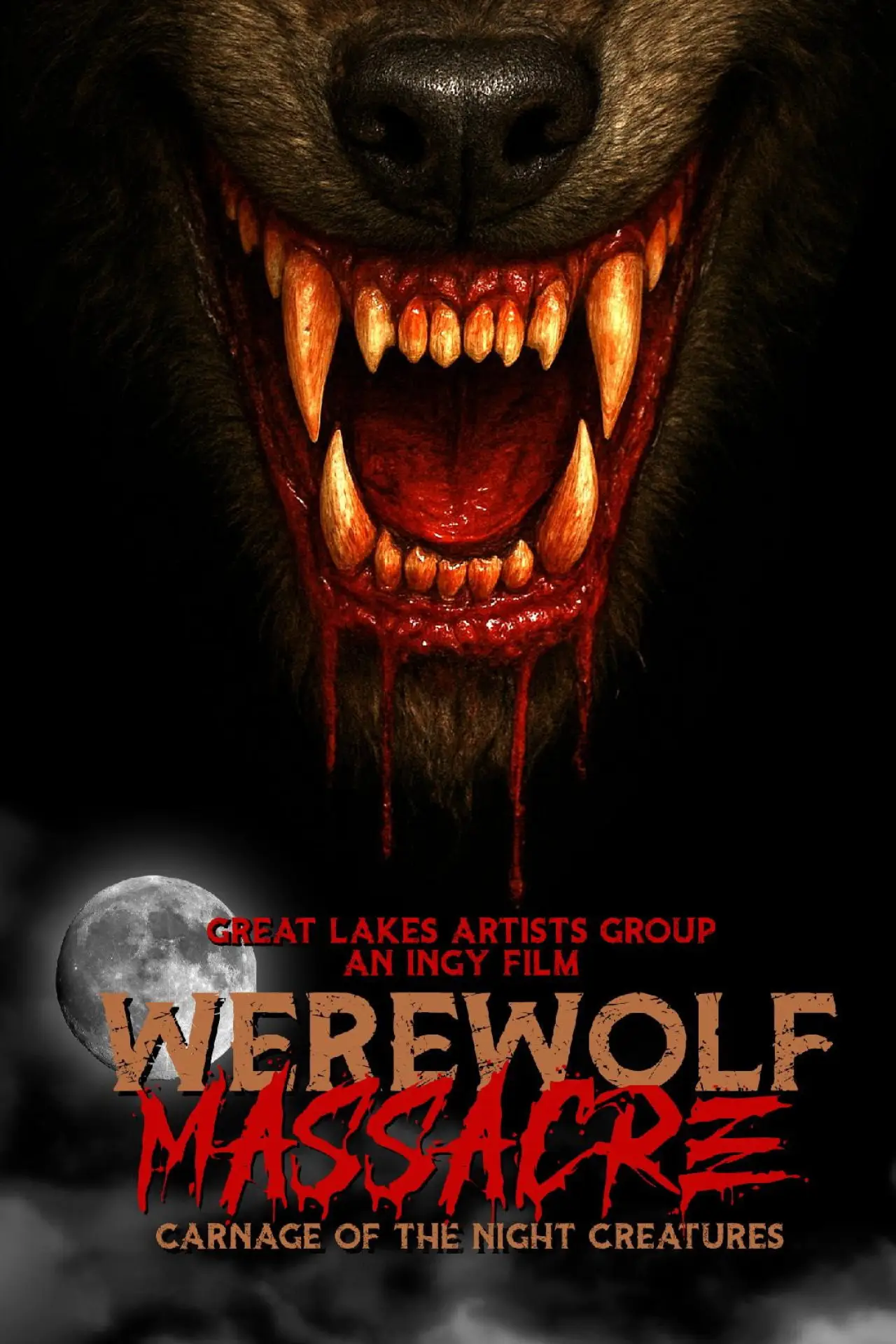 Movie poster "Werewolf Massacre: Carnage of the Night Creatures"