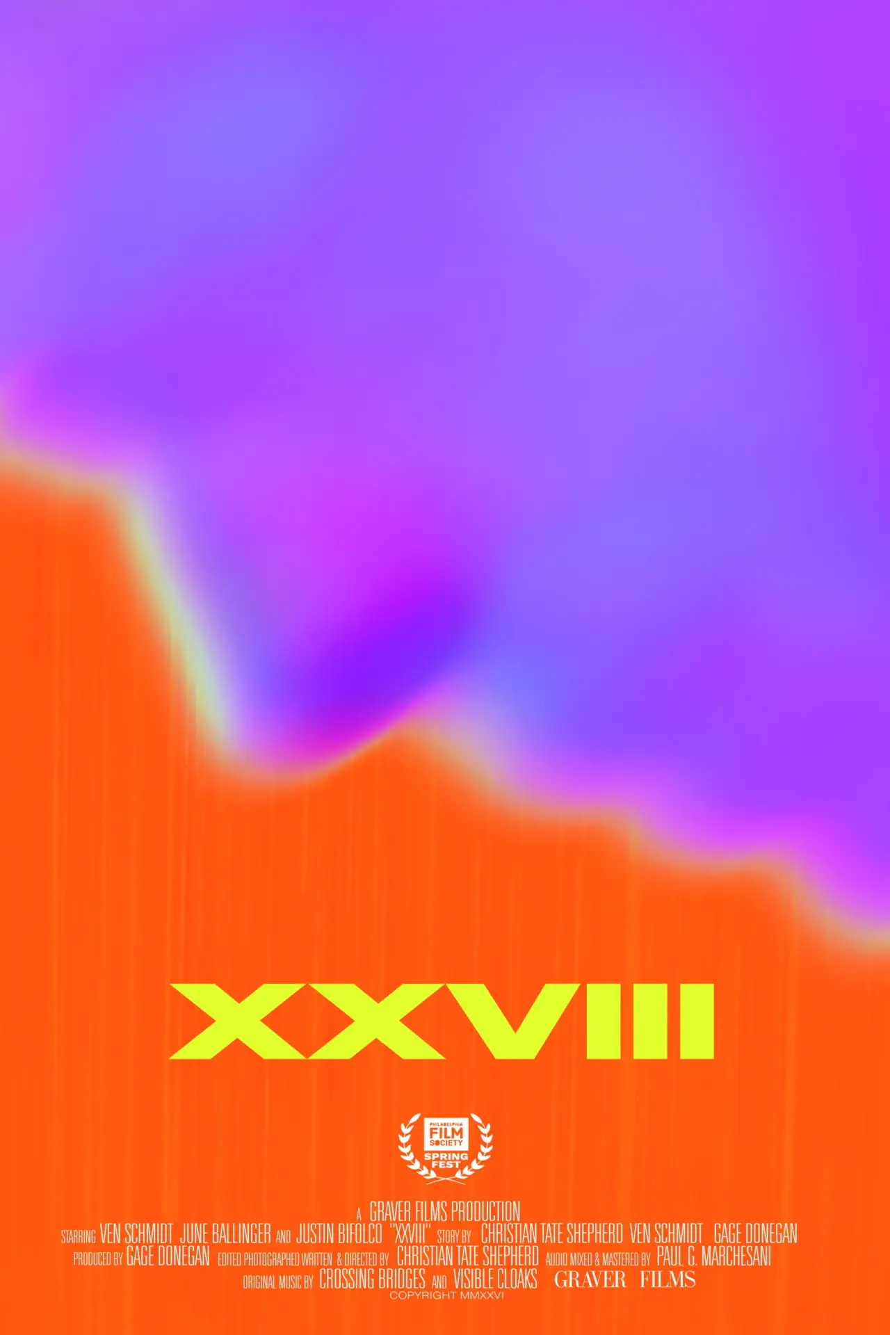Movie poster "XXVIII"
