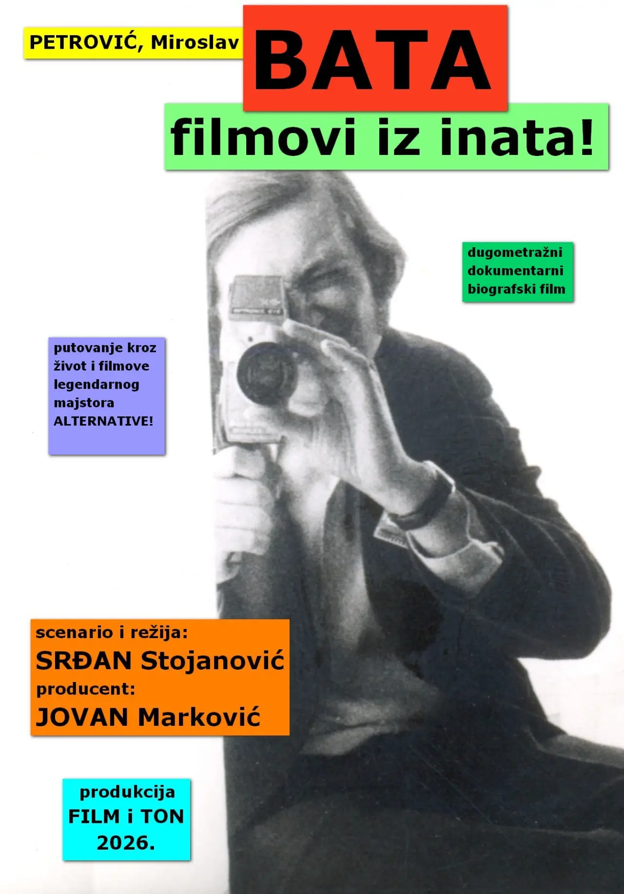 Movie poster "Petrović, Miroslav Bata: Movies Out of Spite!"
