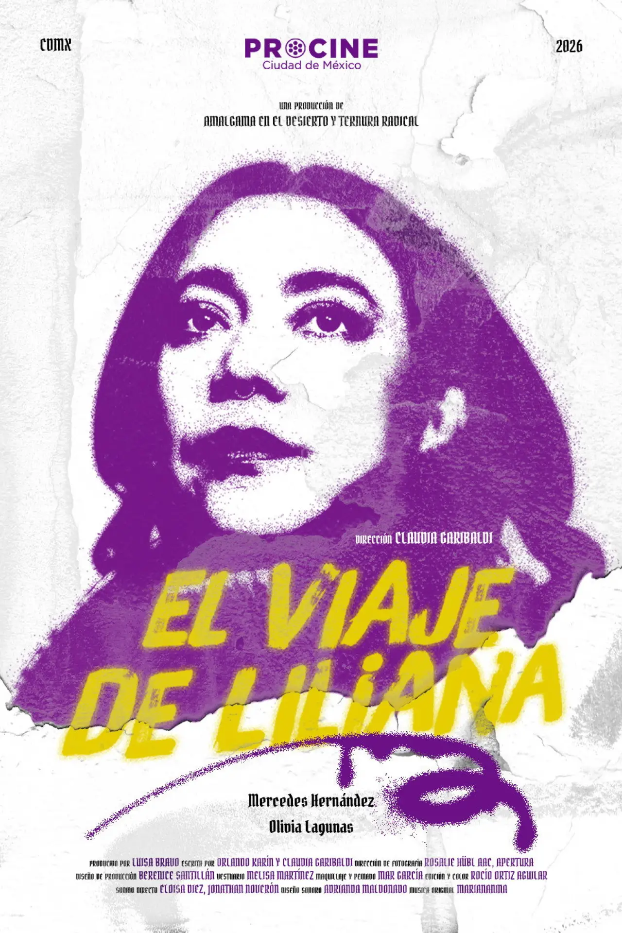 Movie poster "El viaje de Liliana"