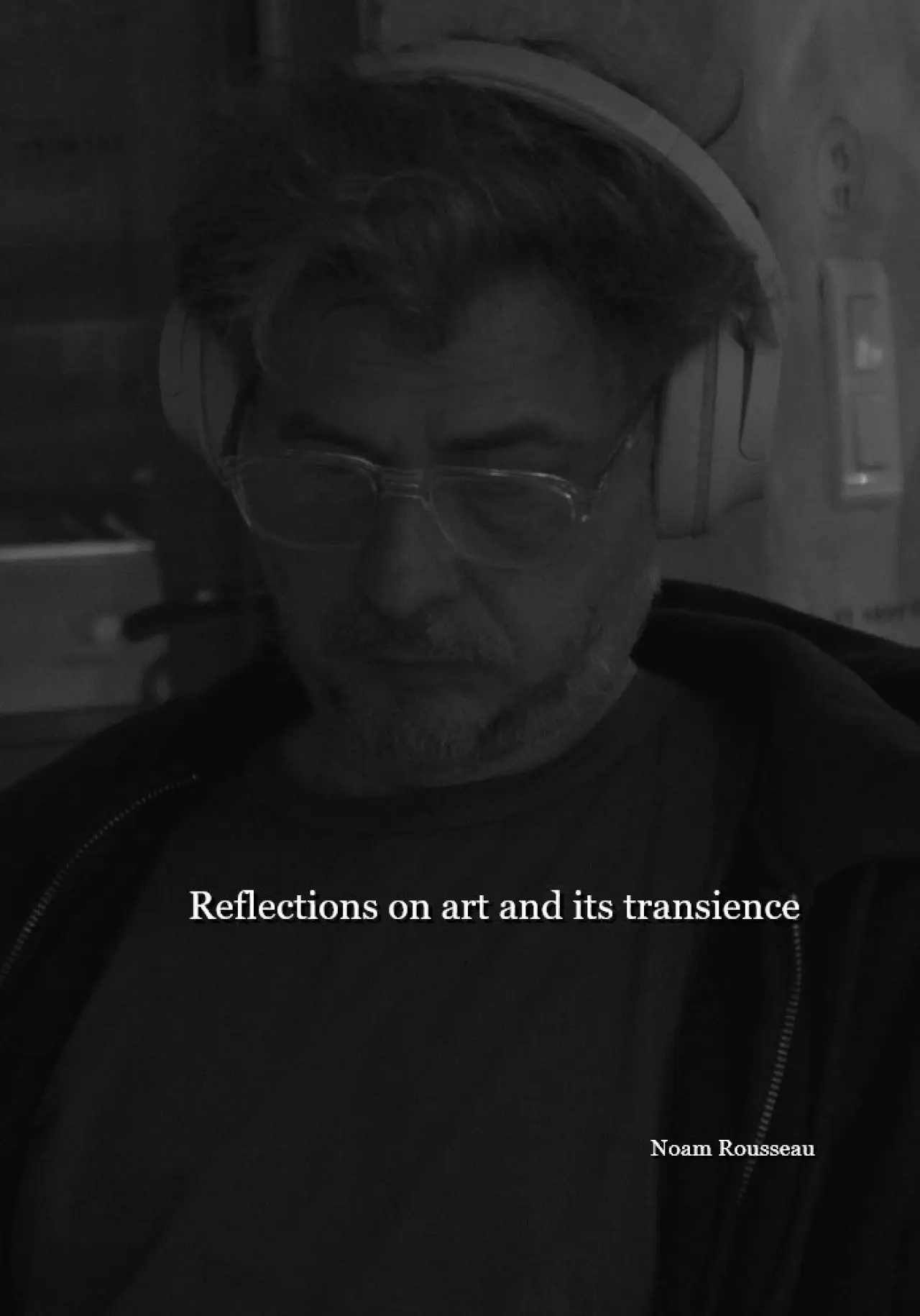 Movie poster "Philosophical reflection on art and its transience"
