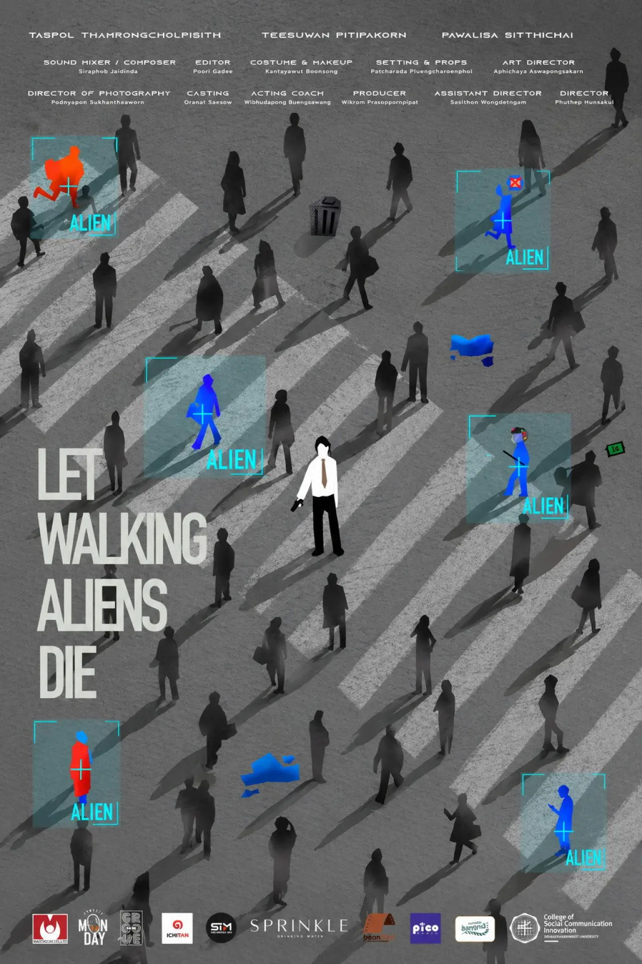 Movie poster "Let Walking Aliens Die"