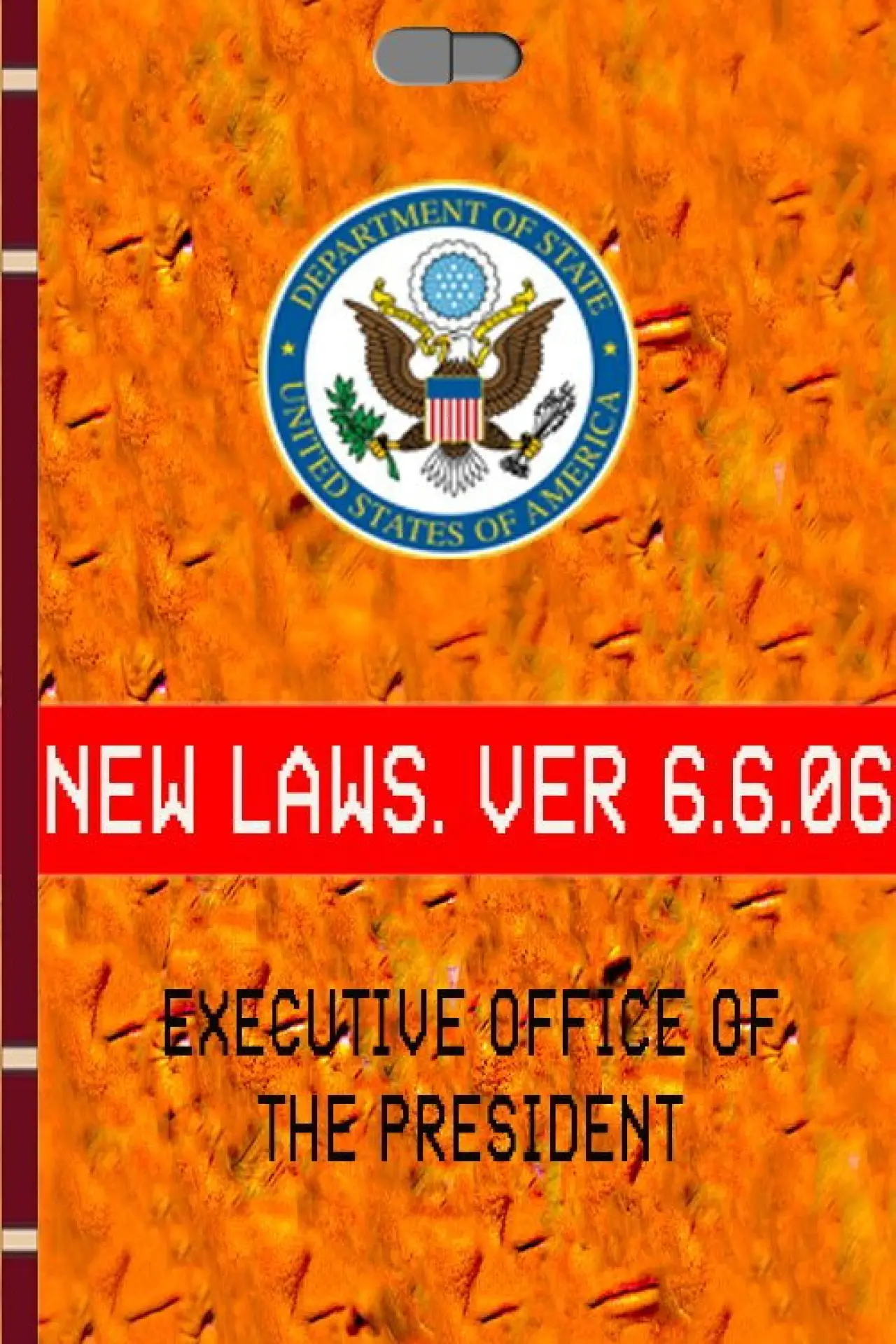Movie poster "Message from President Trump (Archived) March 10th, 2032. Uncut 720p version."