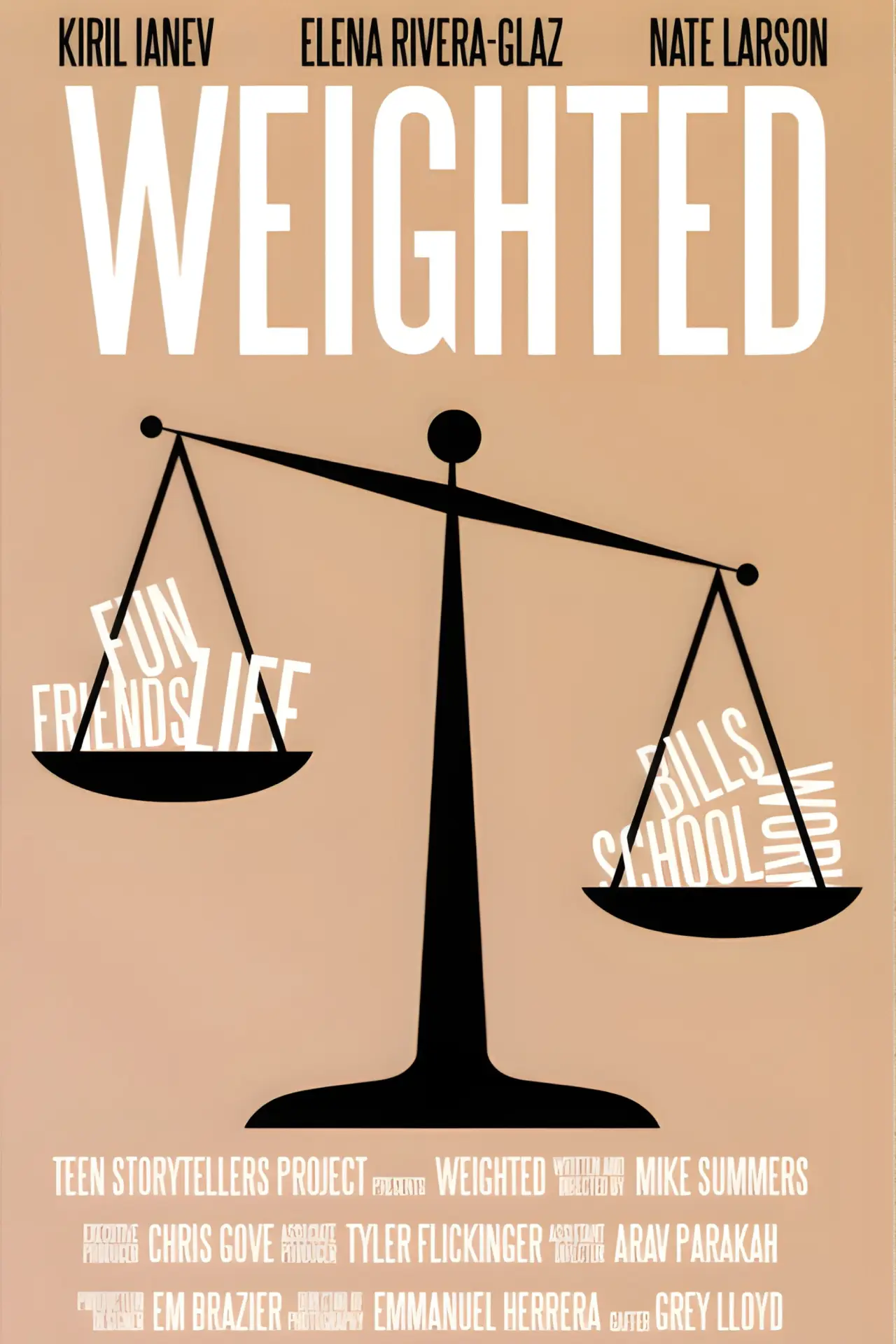 Movie poster "Weighted"