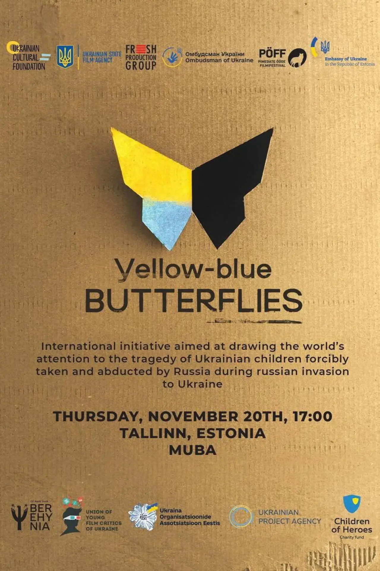 Movie poster "Yellow-Blue Butterflies"