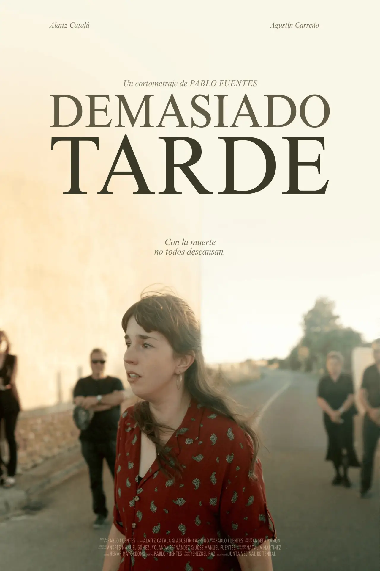 Movie poster "Demasiado tarde"