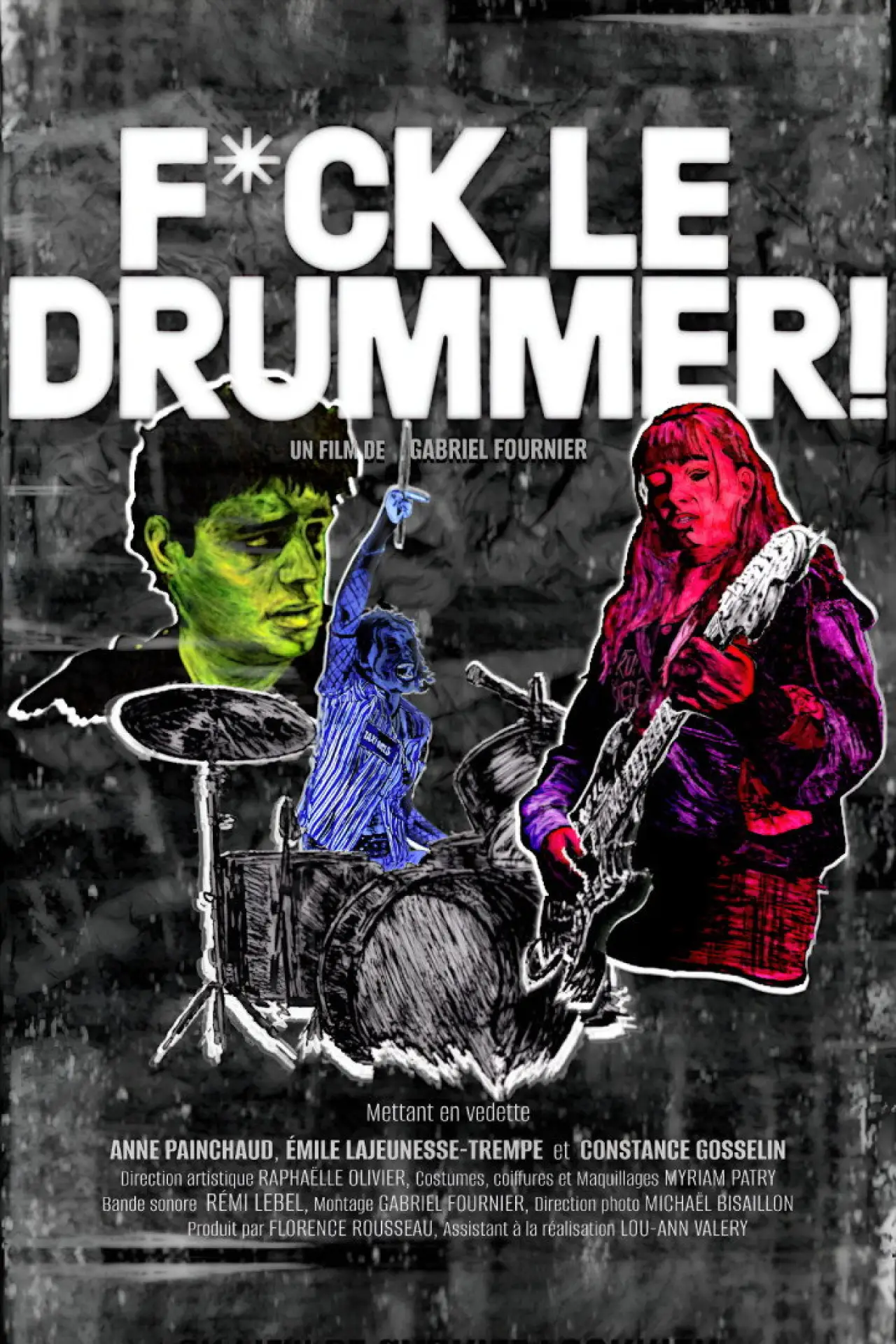 Movie poster "Fuck le Drummer!"