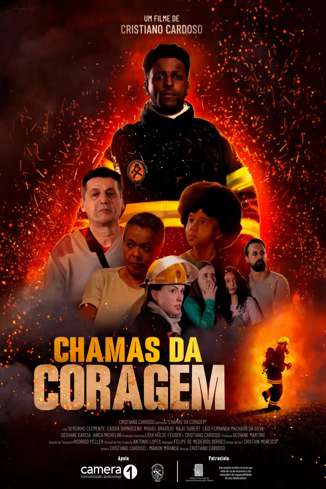 Movie poster "Chamas da Coragem"