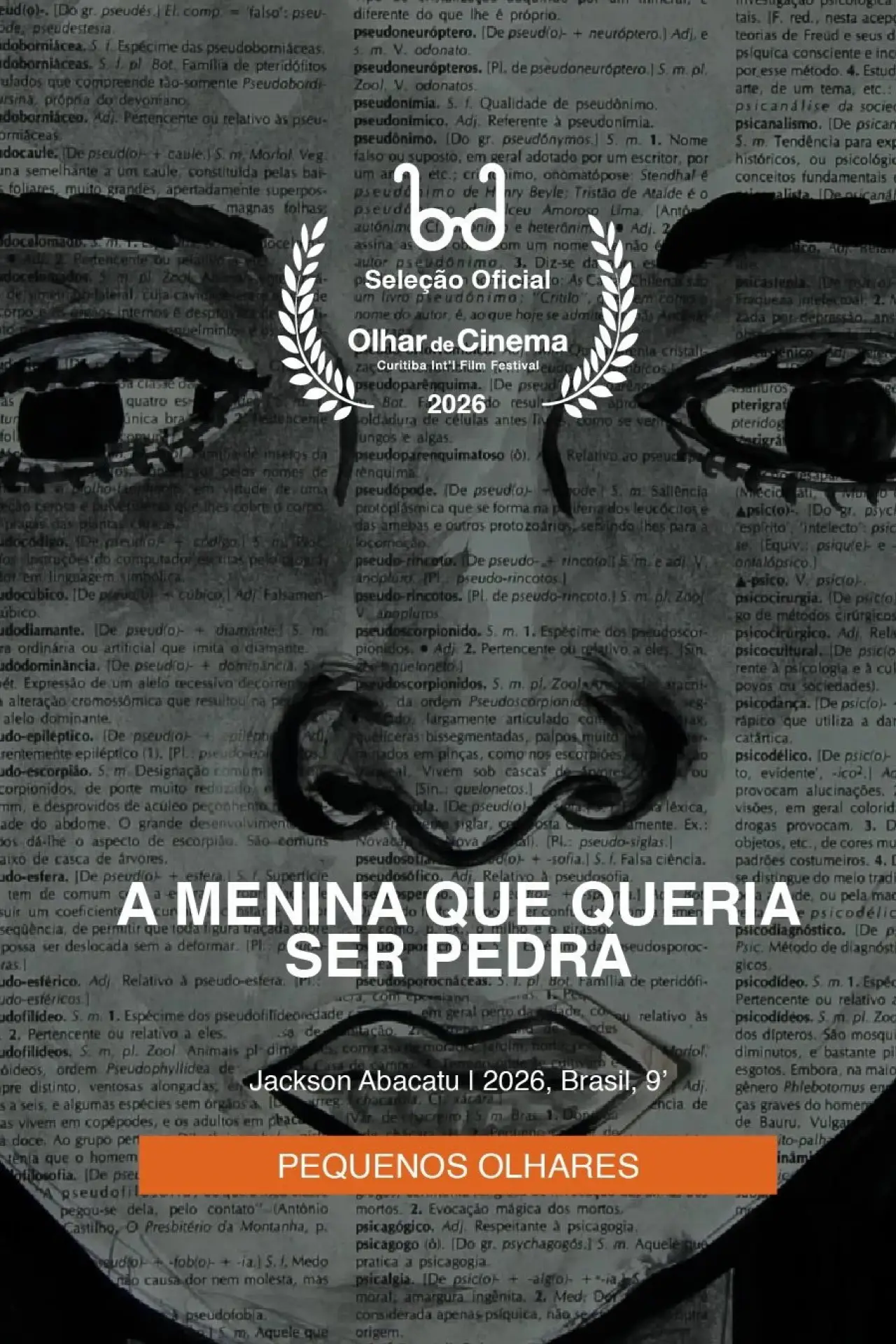 Movie poster "A menina que queria ser pedra"
