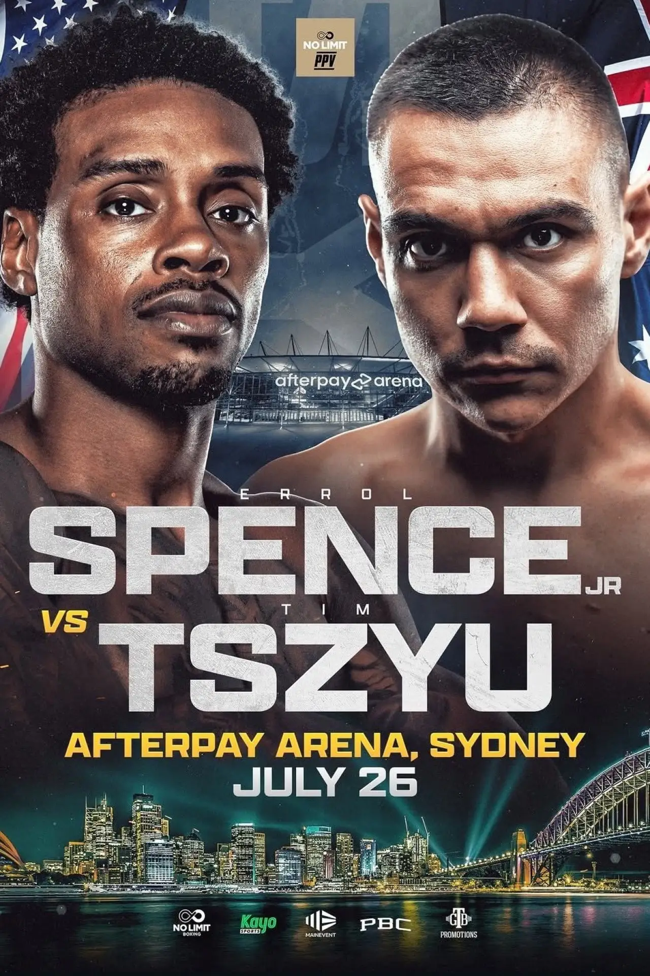Movie poster "Errol Spence Jr. vs. Tim Tszyu"