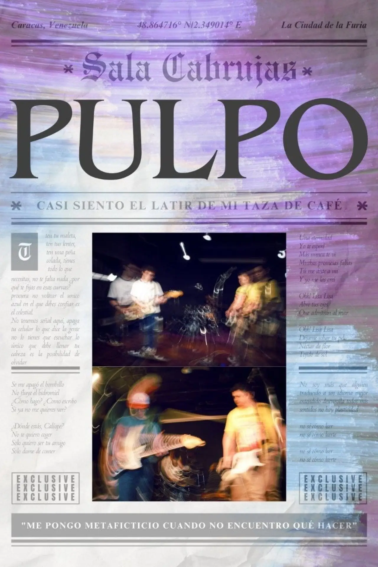 Movie poster "Pulpo - Live @ Sala Cabrujas"