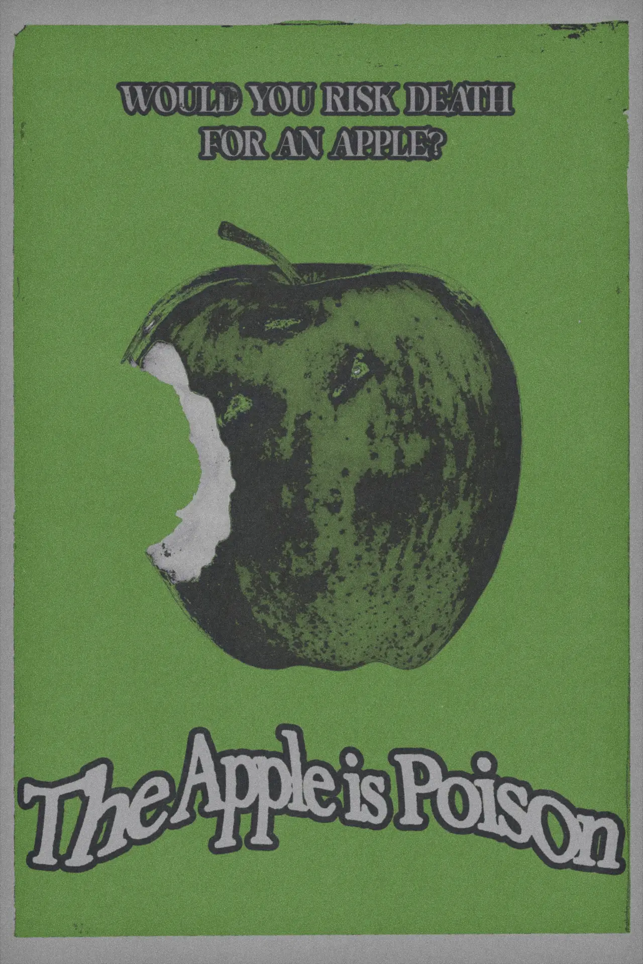 Movie poster "The Apple is Poison"