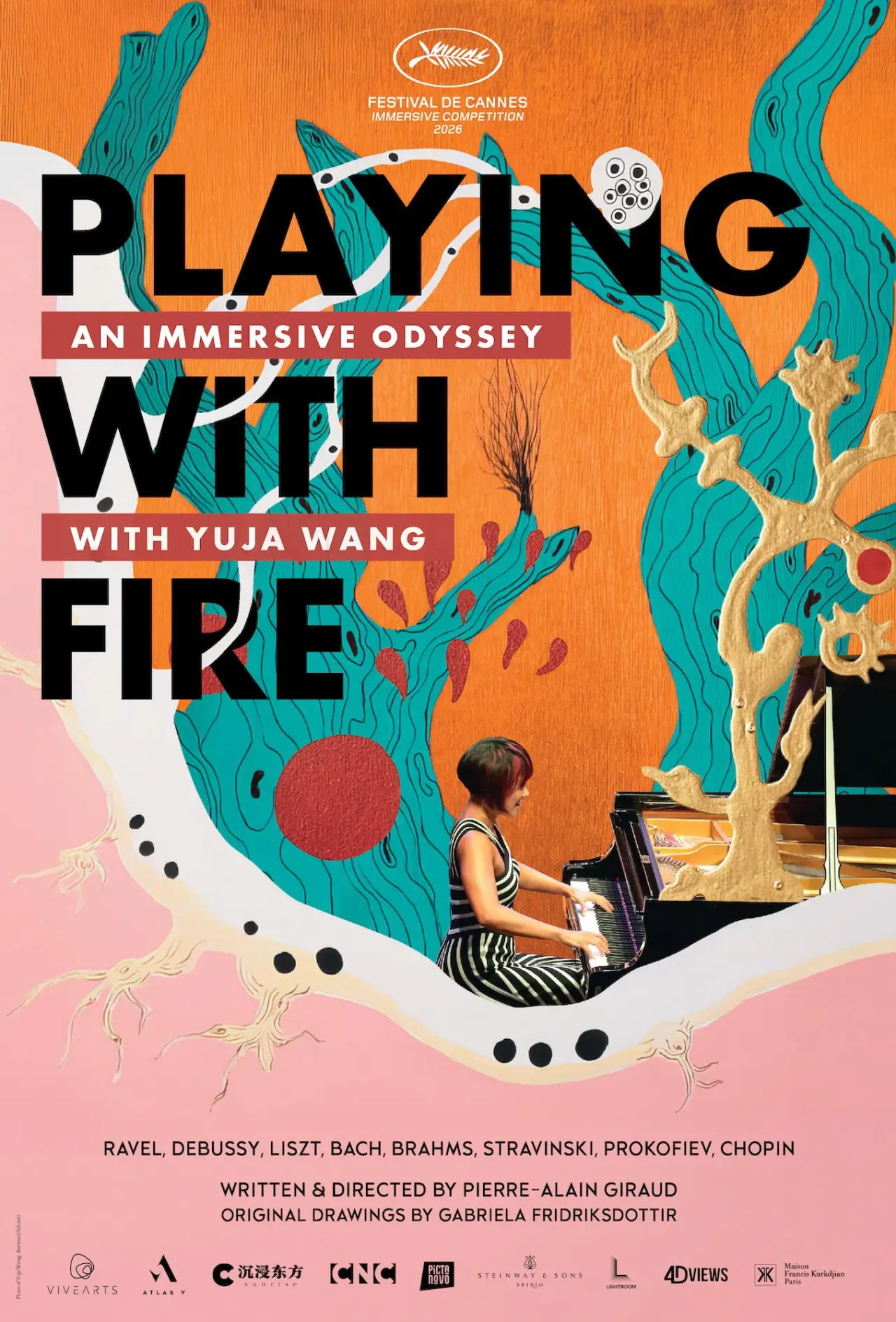 Movie poster "Playing with Fire: An Immersive Odyssey with Yuja Wang"
