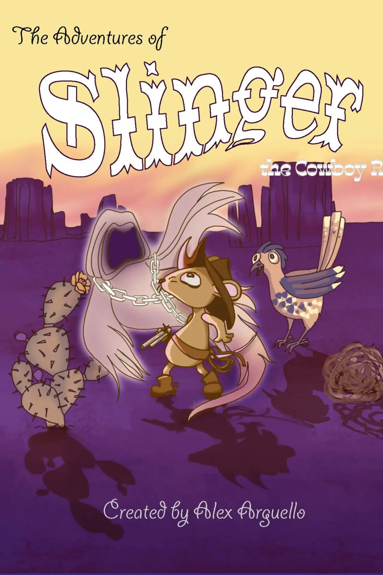 Movie poster "The Adventures of Slinger the Cowboy Rat"