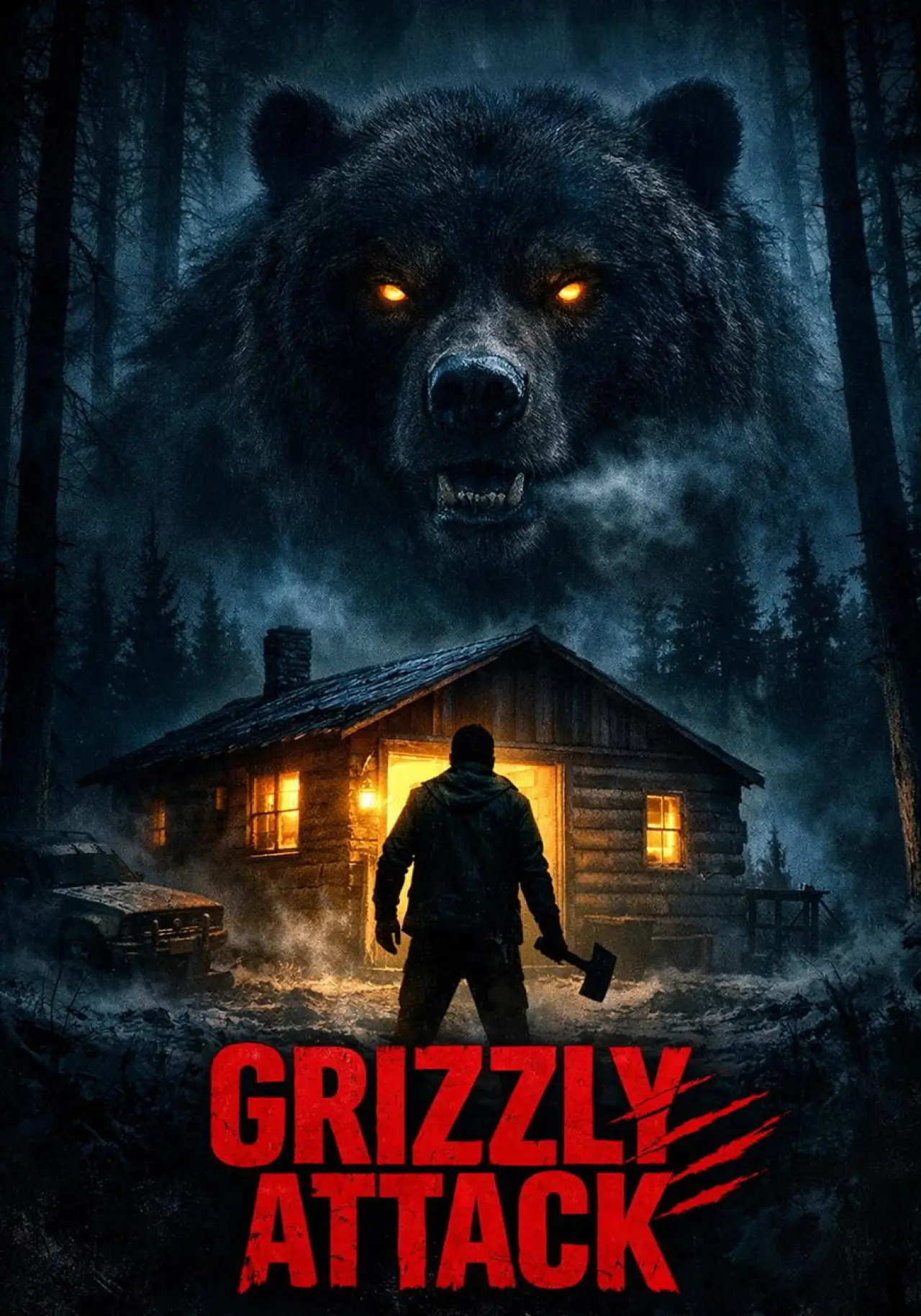 Movie poster "Grizzly Attack"