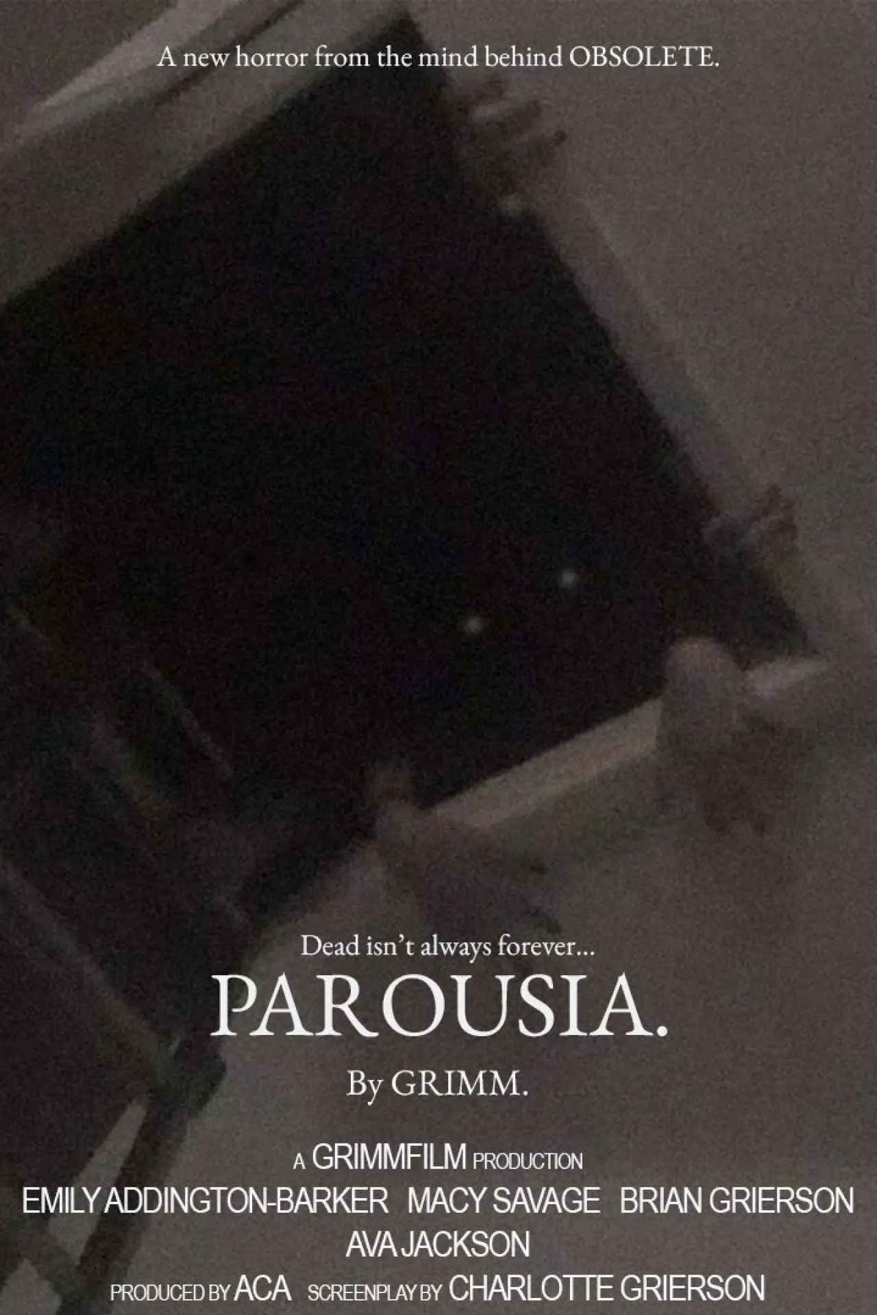 Movie poster "PAROUSIA."