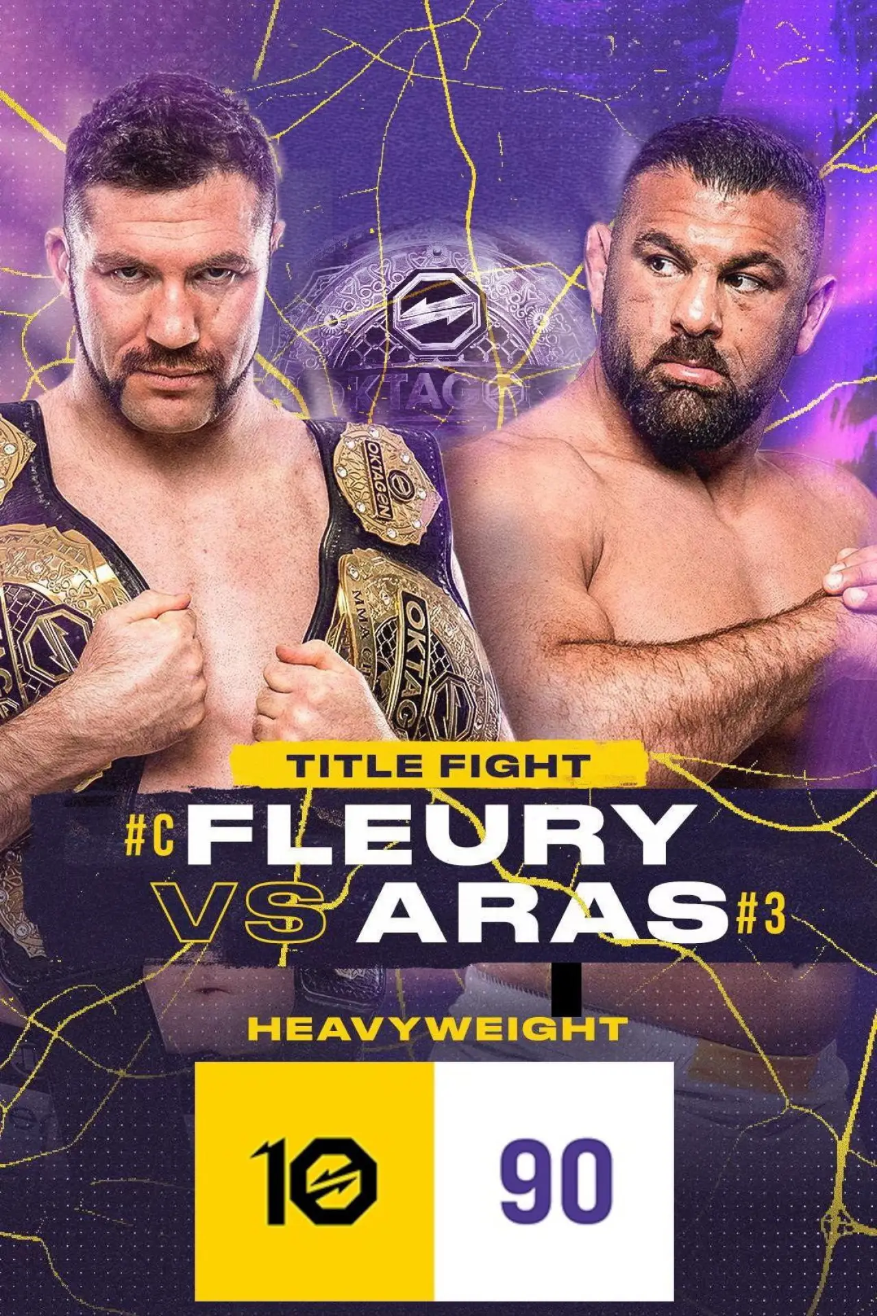 Movie poster "OKTAGON 90: Fleury vs. Aras"