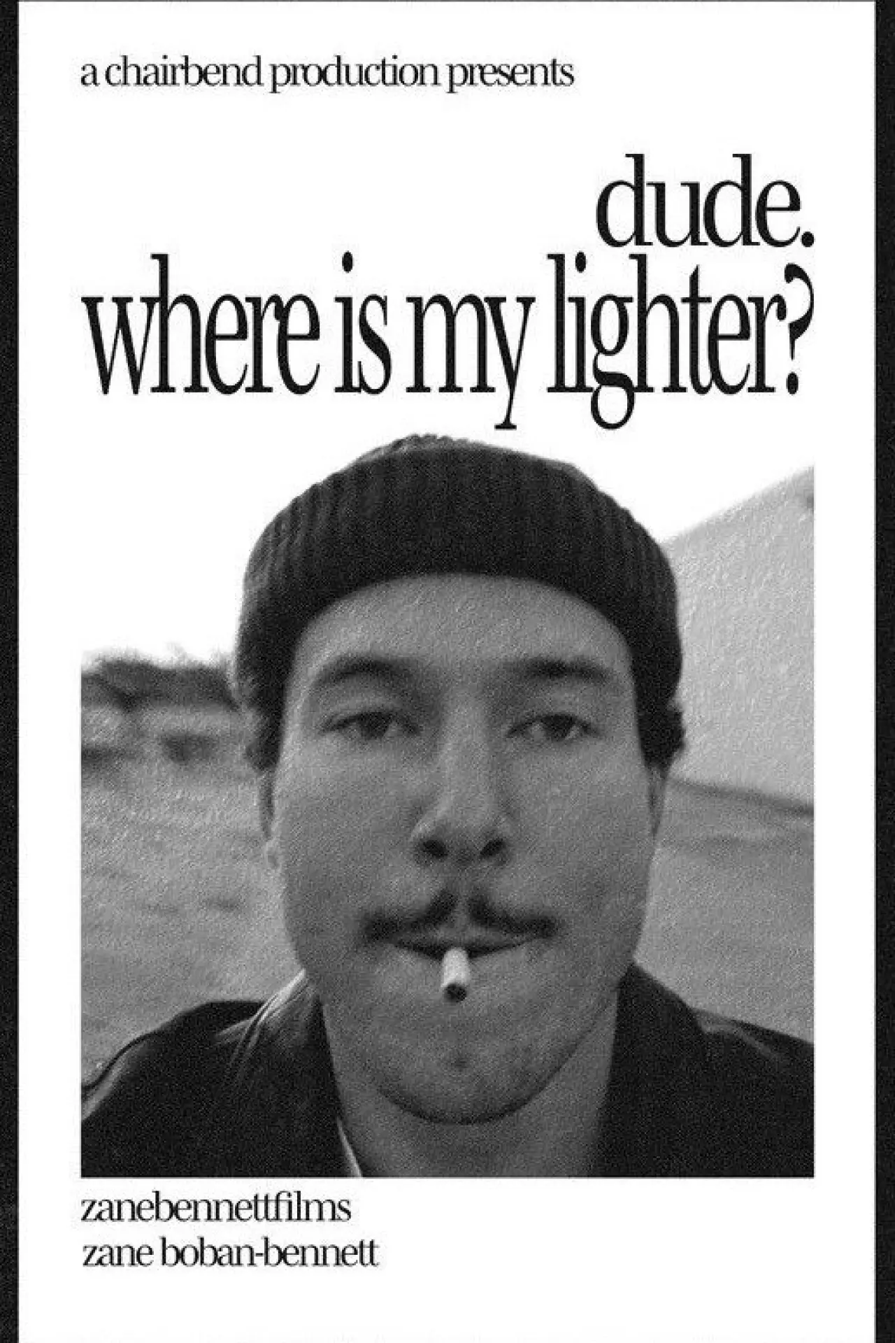 Movie poster "dude. where is my lighter?"