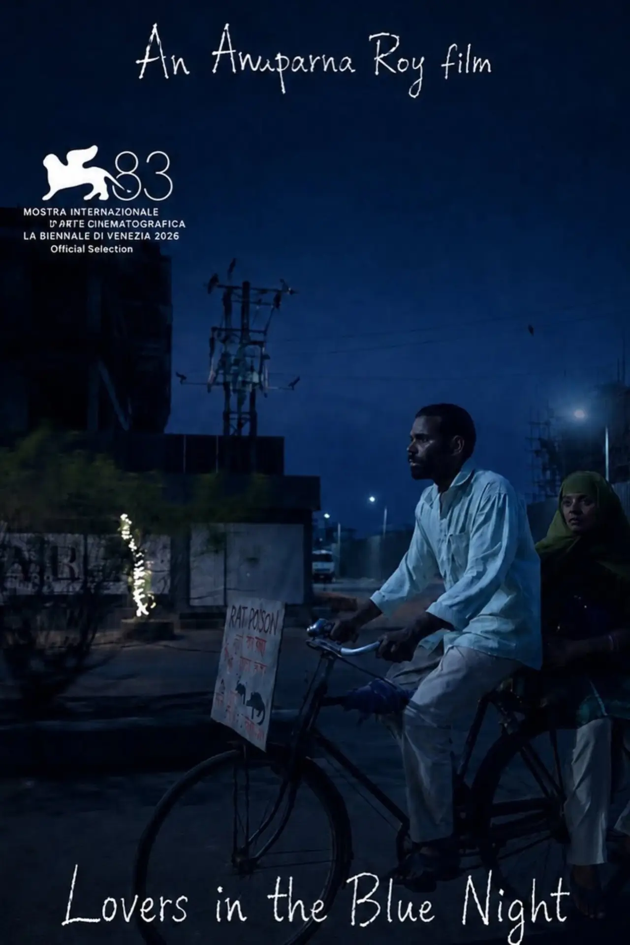Movie poster "Lovers in the Blue Night"