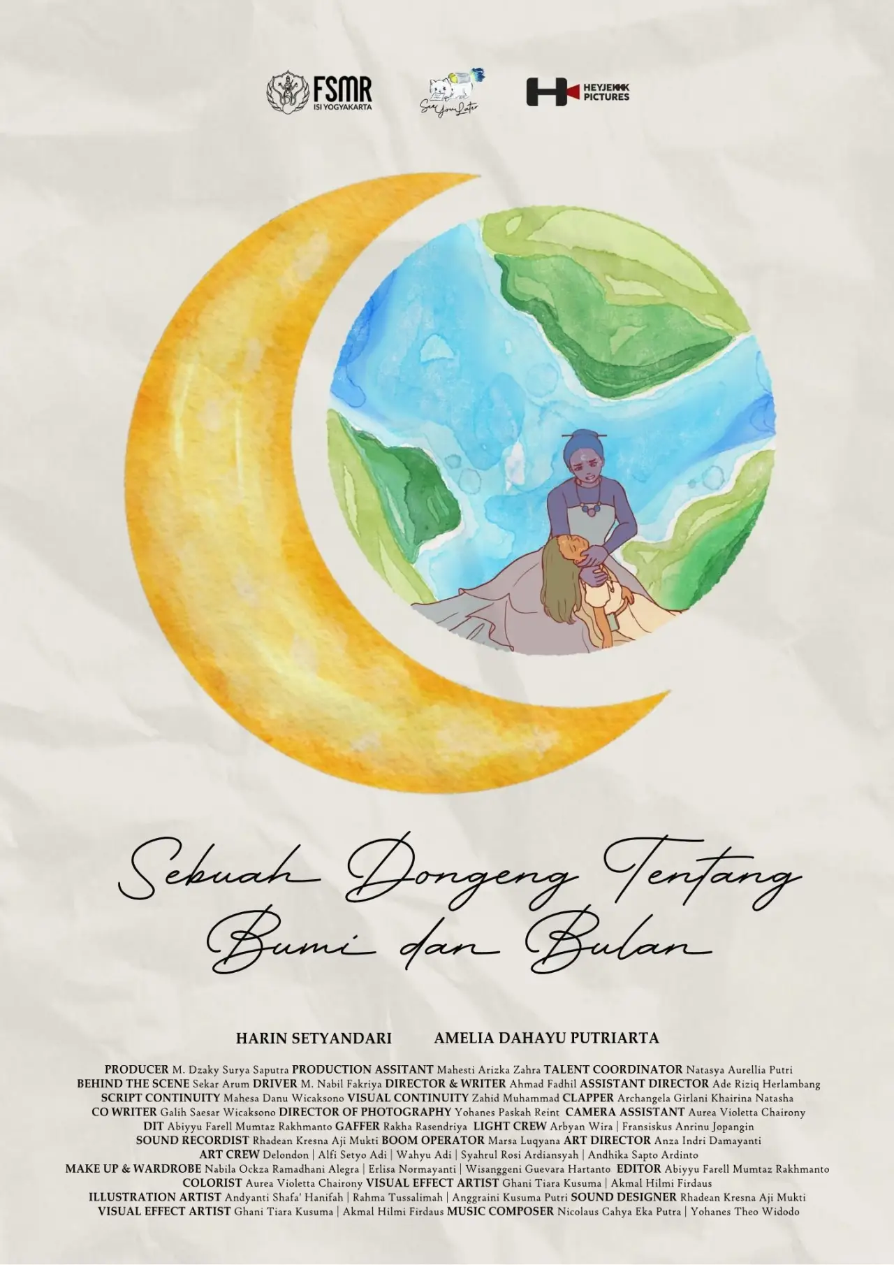 Movie poster "A Tale of the Earth and the Moon"