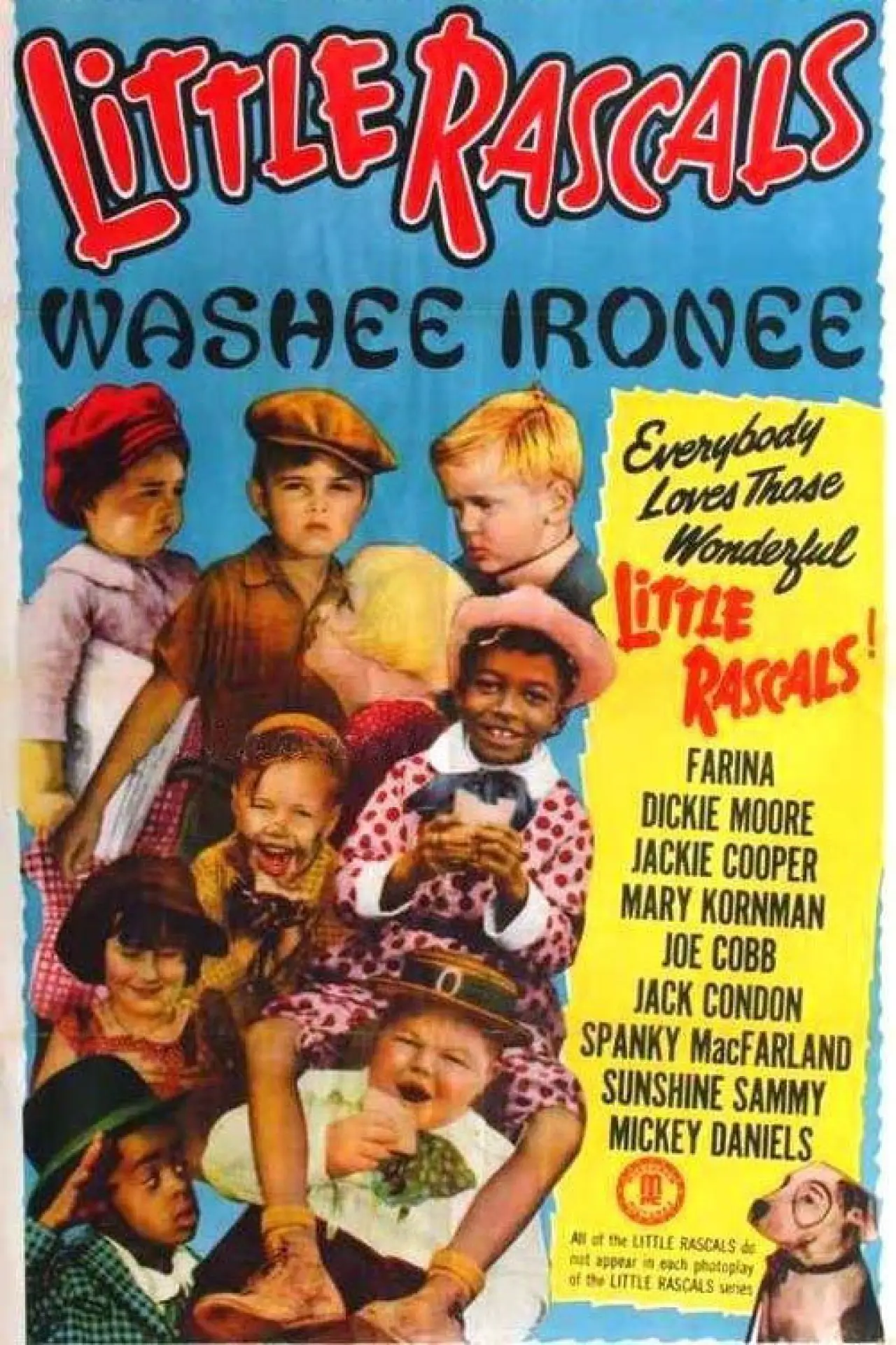 Movie poster "Washee Ironee"